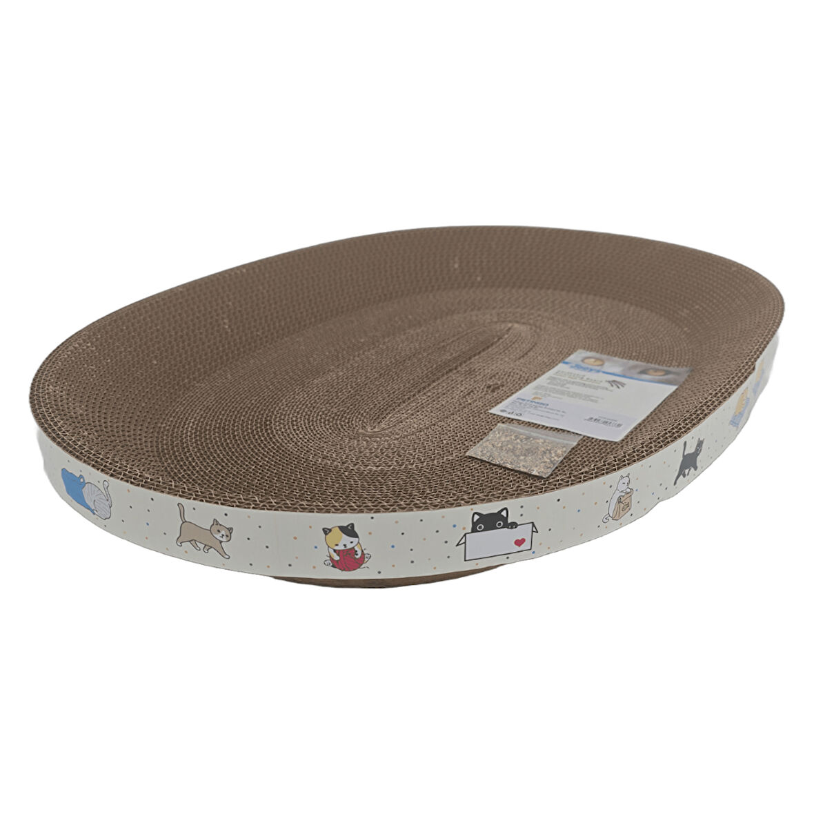 Jooys Elips Kedi Karton Tırmalama Large 56x40x8 Cm