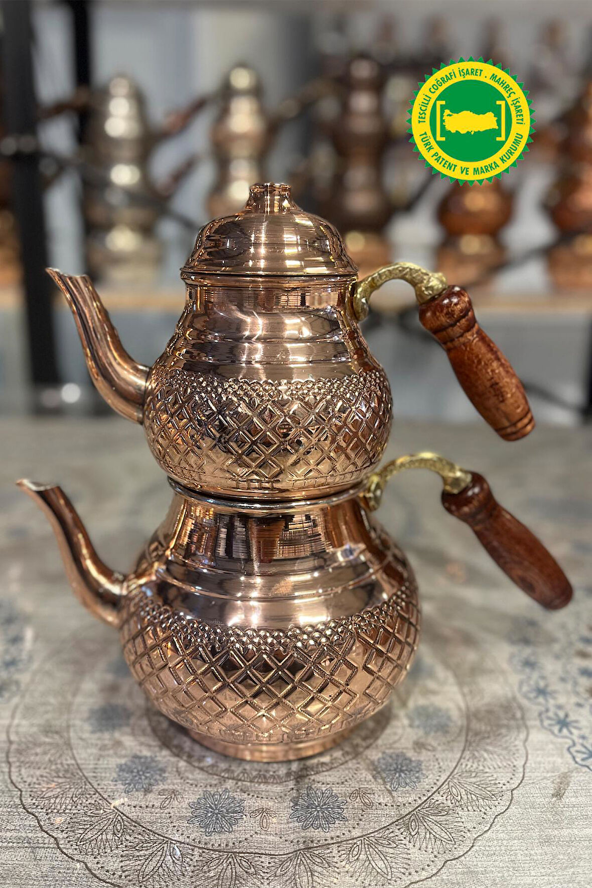 BAKIR PETEK İŞLEME ÇAYDANLIK