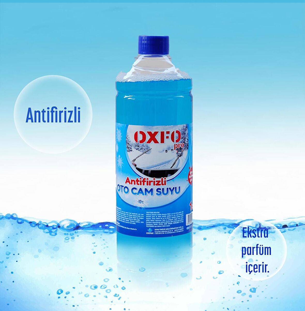 OXFOPRO ANTİFİRİZLİ OTO CAM SUYU