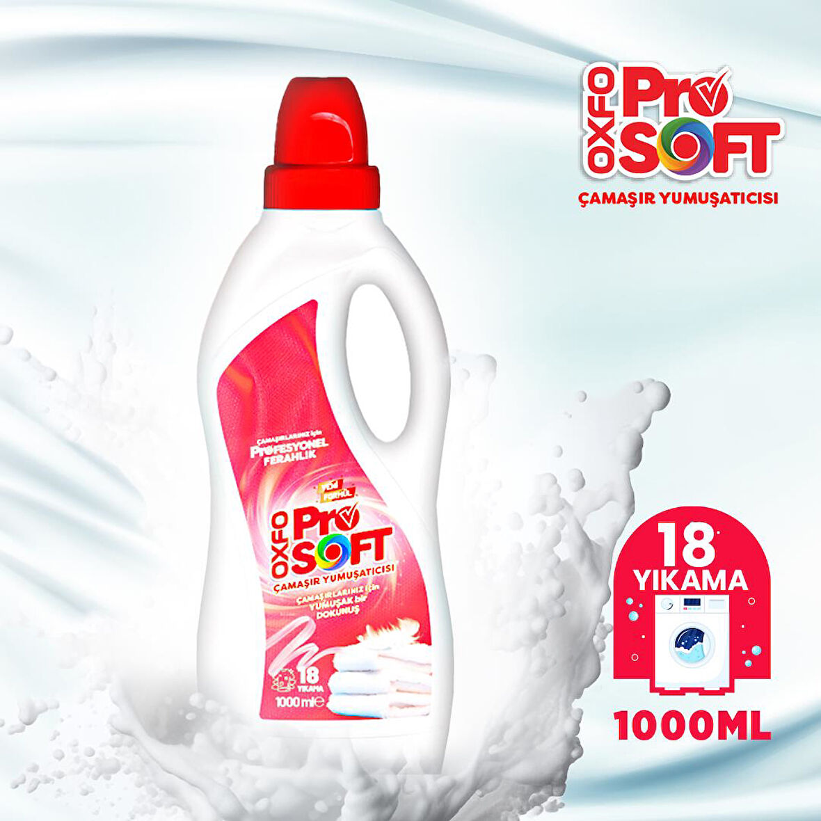 Soft Çamaşır Yumuşatıcısı Yeni Ve Güçlü Formulü İle 1000ml 18 Yıkama