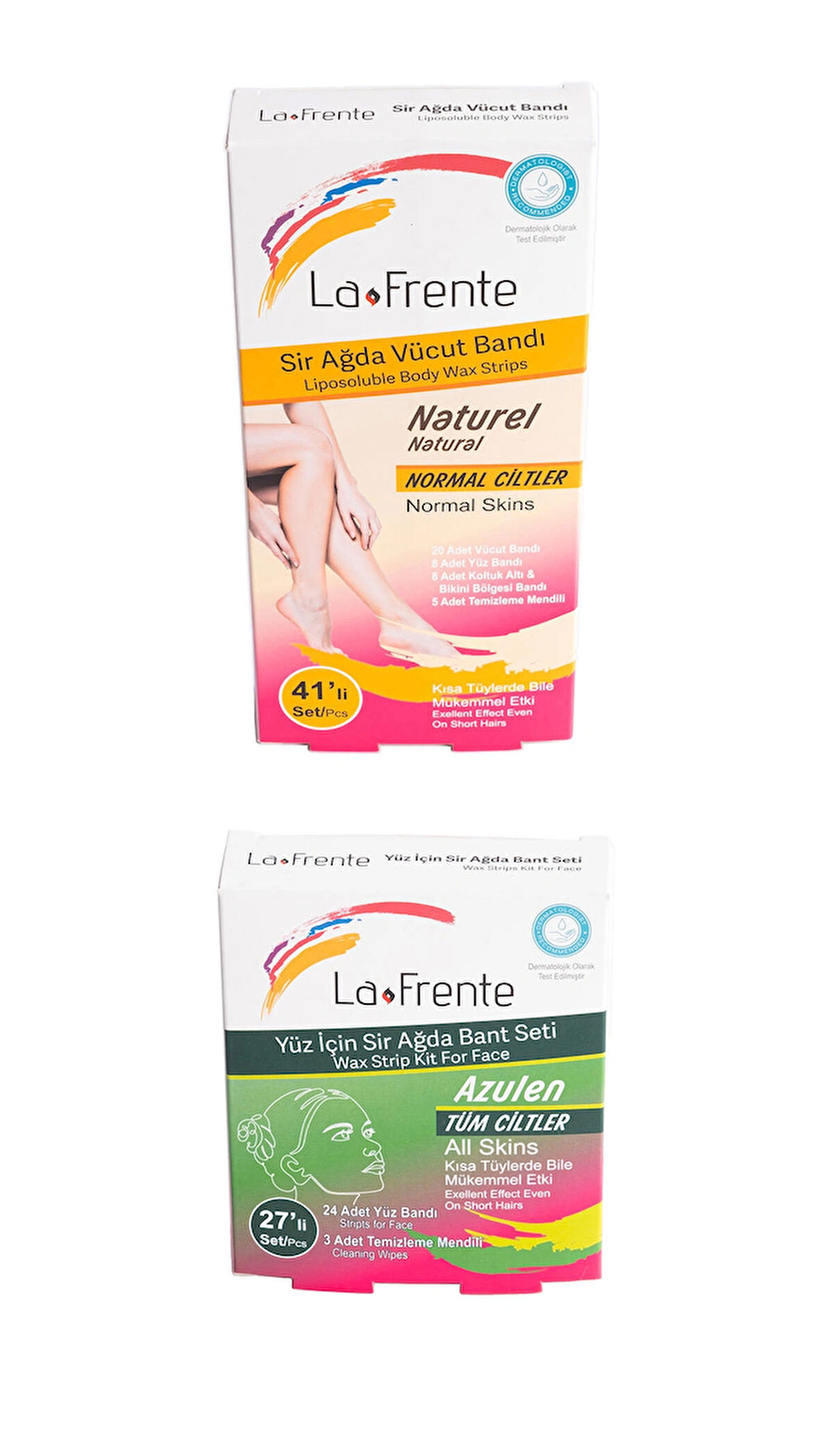 LA FRENTE 41'Lİ AĞDA BANDI SET NORMAL CİLTLER+LA FRENTE 27'Lİ YÜZ AĞDA BANDI SETİ TÜM CİLT TİPİ