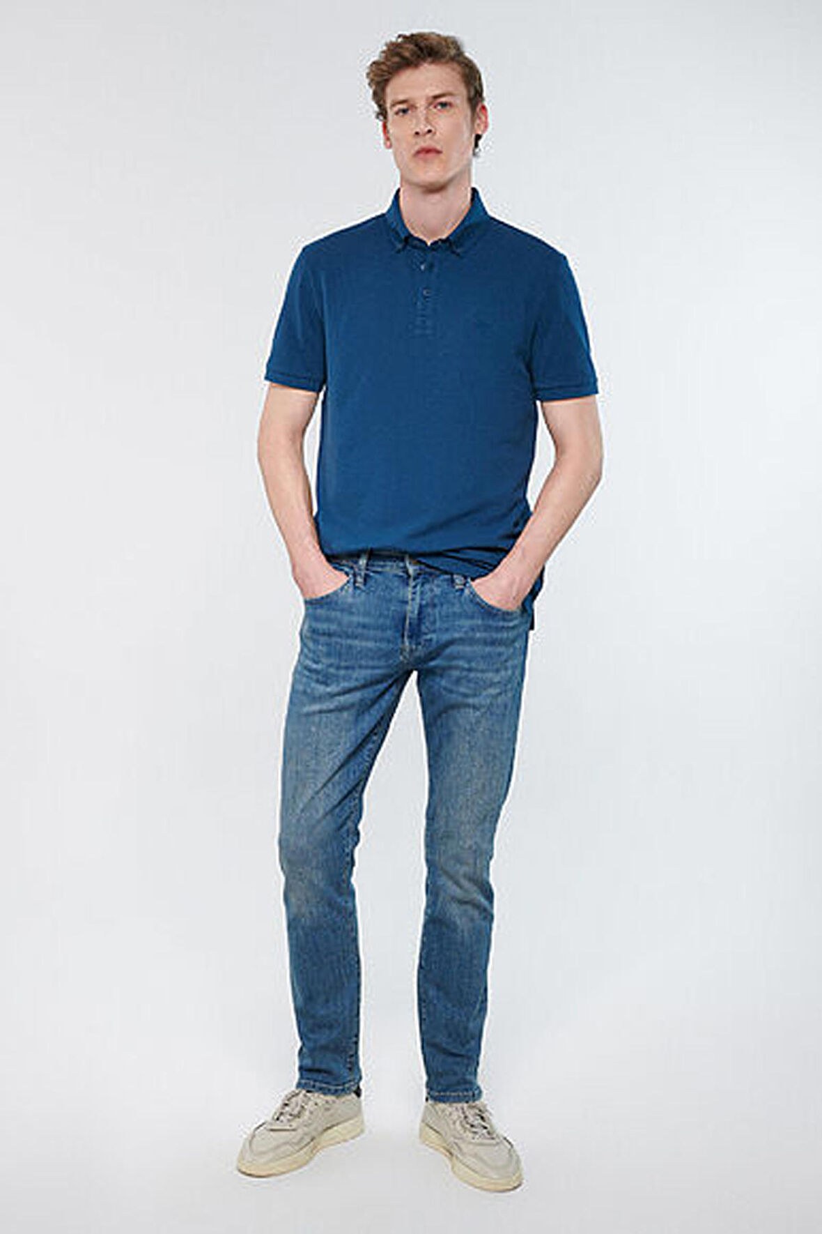 M0035183704 Marcus Mavi Erkek Jean Pantolon Indigo Mavi Premium