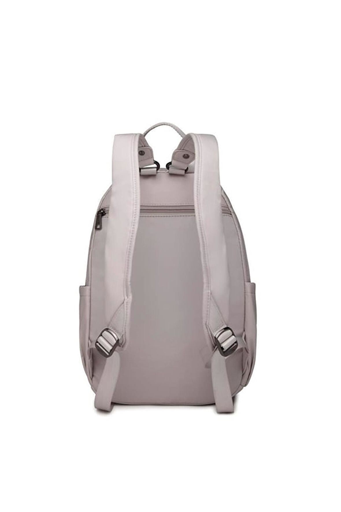 21K - Barcelona Saten Kumaş Kadın Sırt Çantası BC2113 - Açık Bej