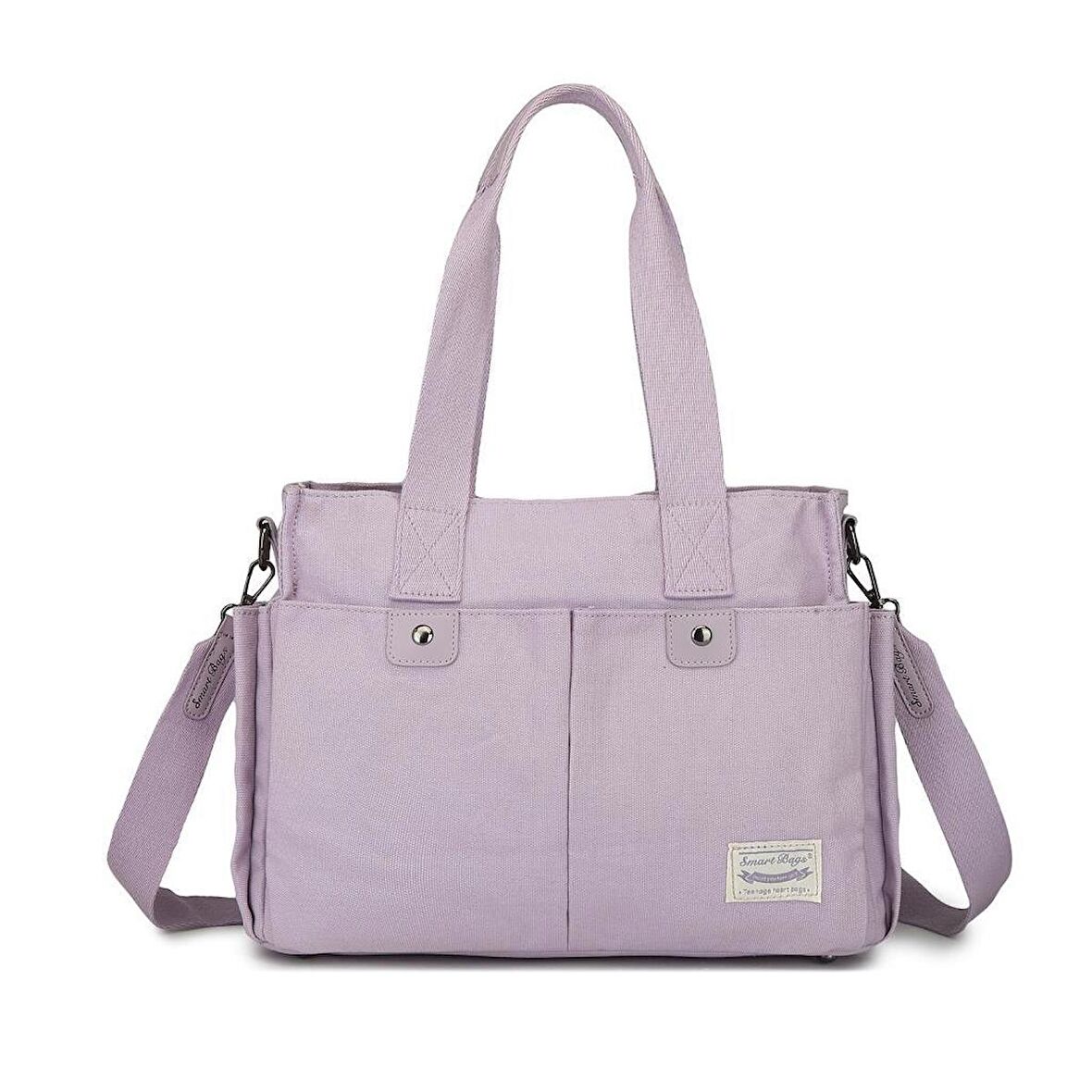 Smart Bags Exclusive Kanvas Kumaş Kadın Omuz Çantası 1307