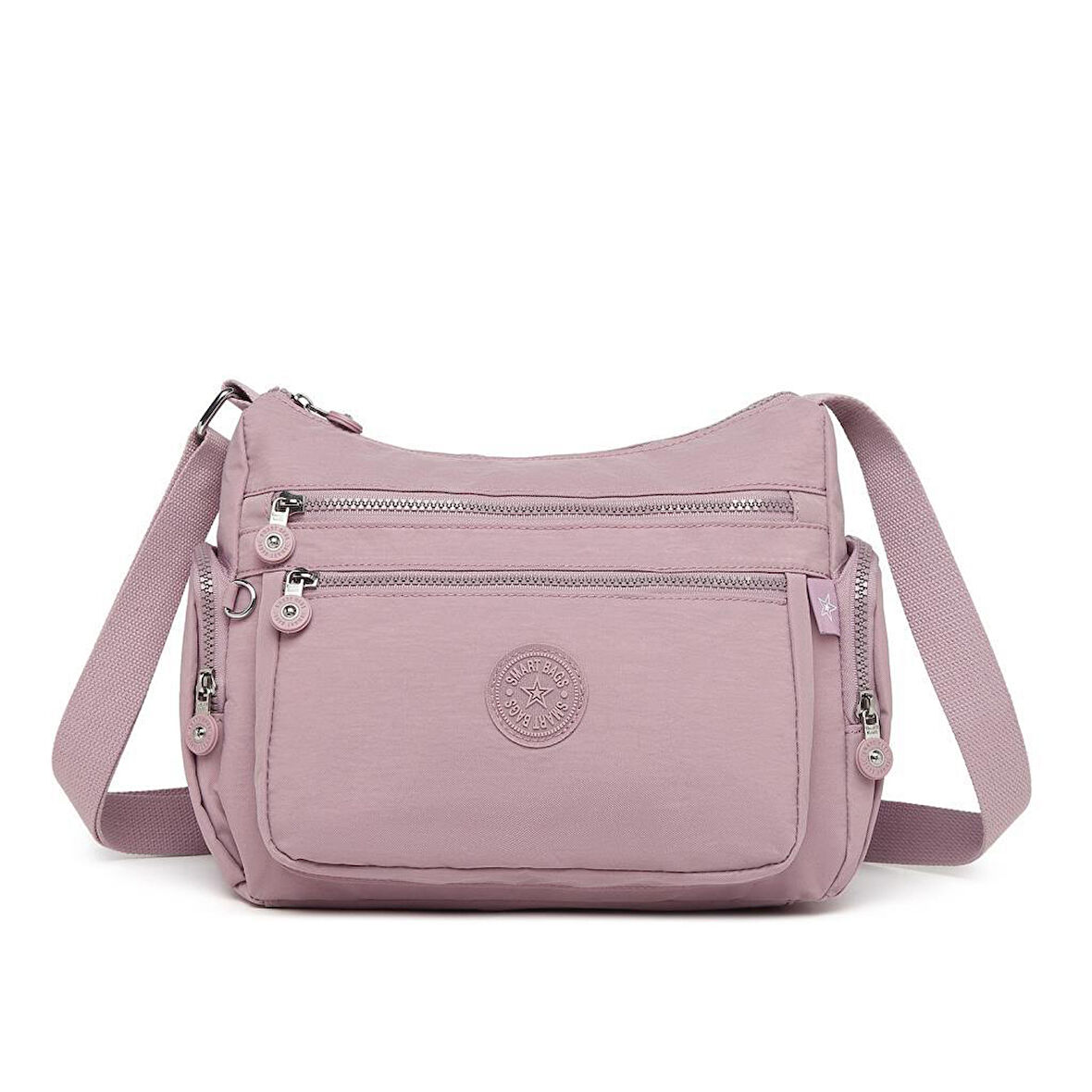 Krinkıl Kumaş Kadın Postacı Çantası Smart Bags 1115 Ten