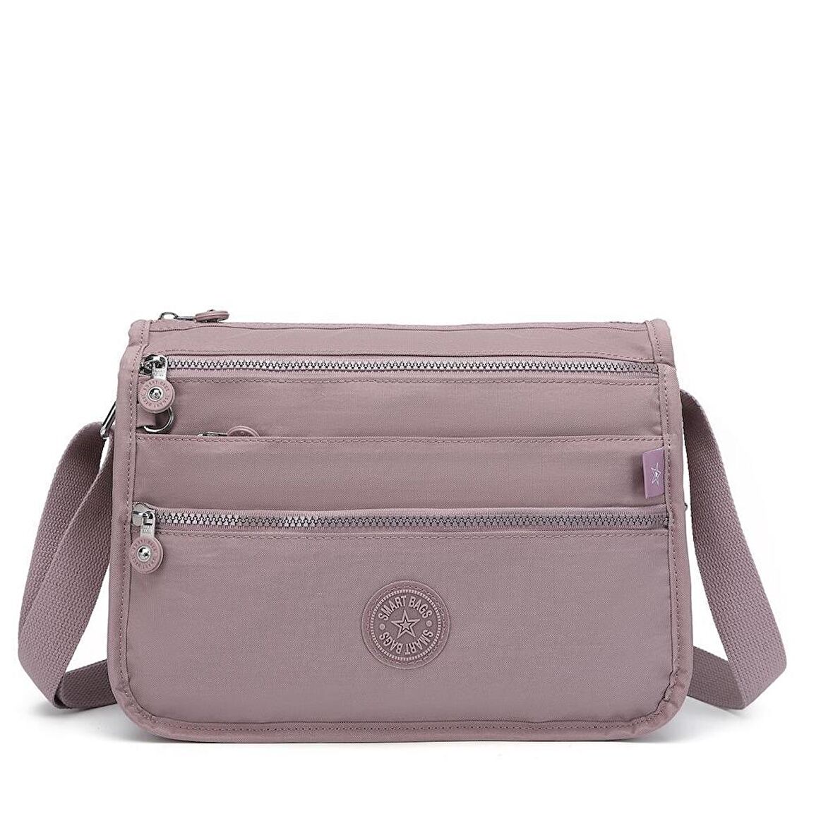 Smart Bags Krinkıl Kumaş Kadın Postacı Çantası 1128 Ten