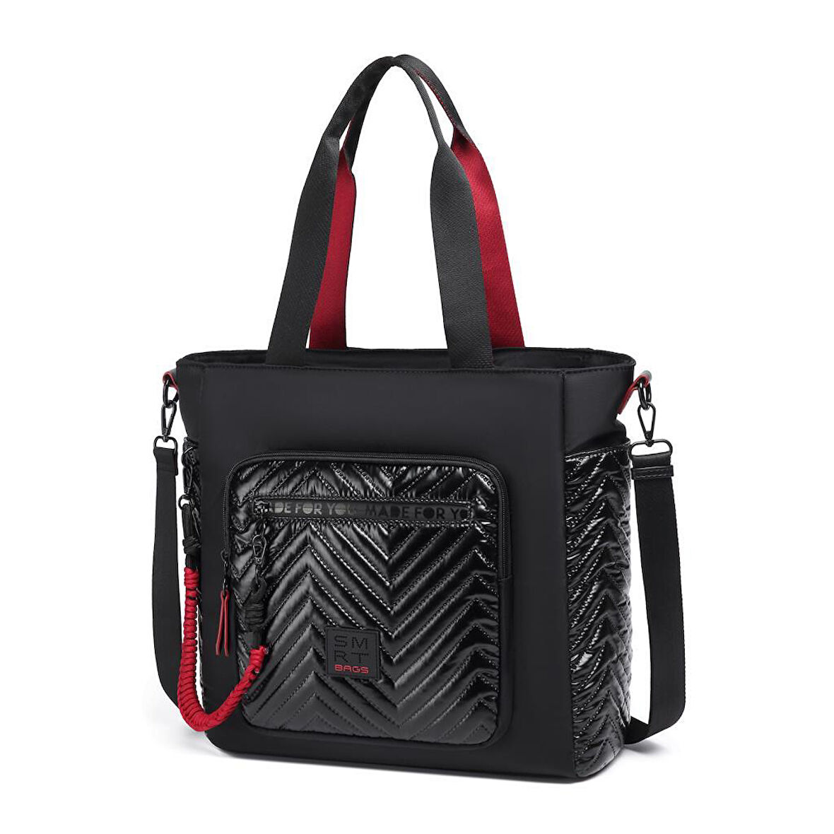 Smart Bags Parlak Kumaş Çapraz Askılı Kadın Omuz Çantası 3246