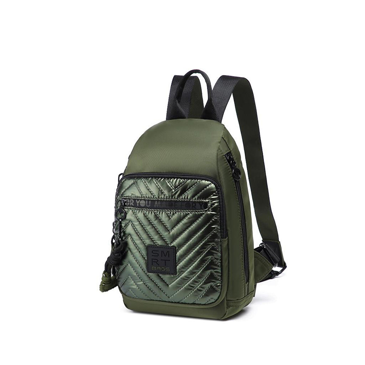 Smart Bags Parlak Kumaş Küçük Boy Askılı Kadın Sırt Çantası 3247