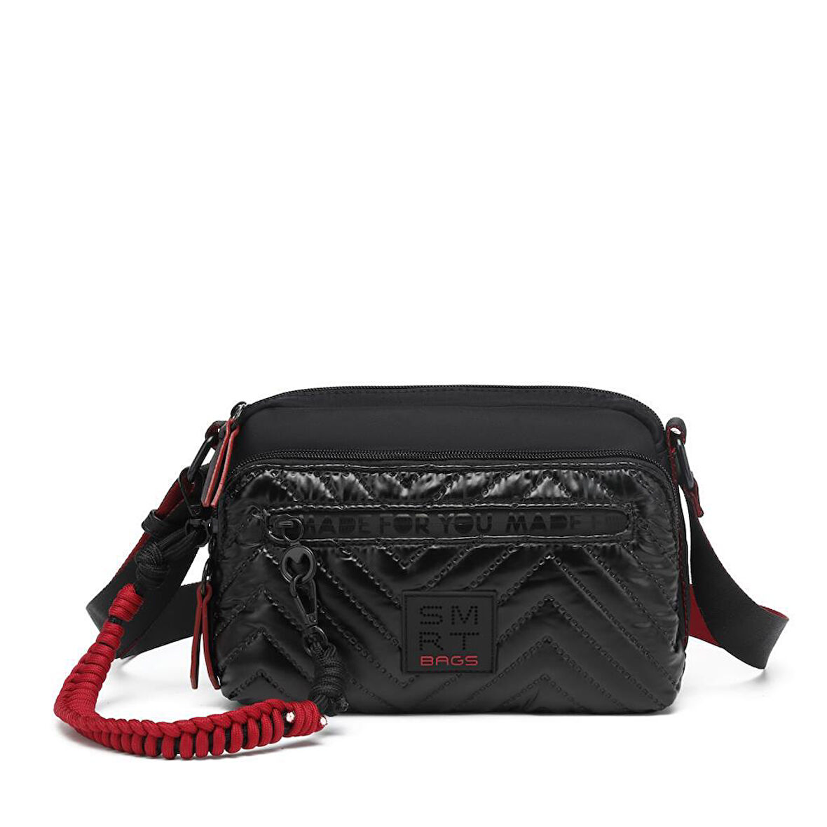 Smart Bags Parlak Kumaş Çapraz Askılı Kadın Postacı Çantası 3249