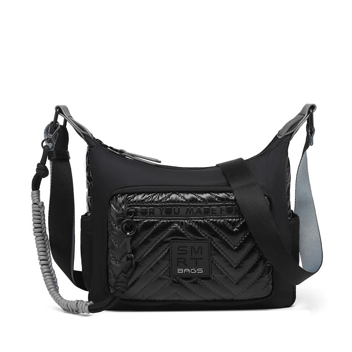 Smart Bags Parlak Kumaş Çapraz Askılı Kadın Postacı Çantası 3251