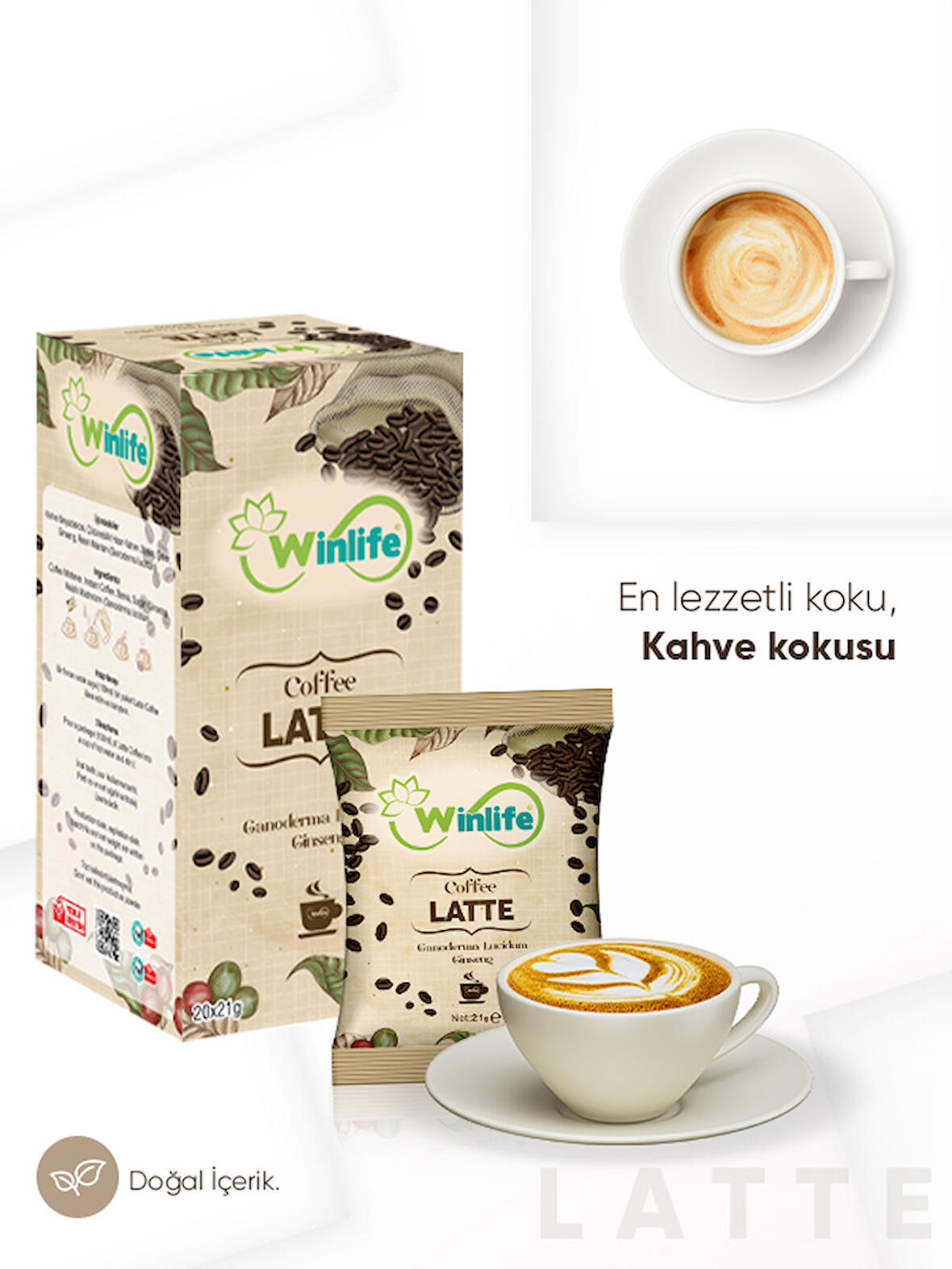 Winlife Latte 432 gr 20'li Hazır Kahve