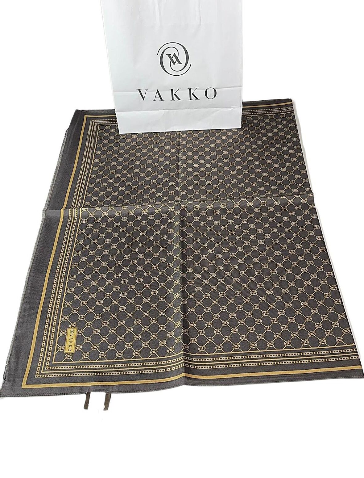 Vakko 68x200 Twill İpek Şal (02518)