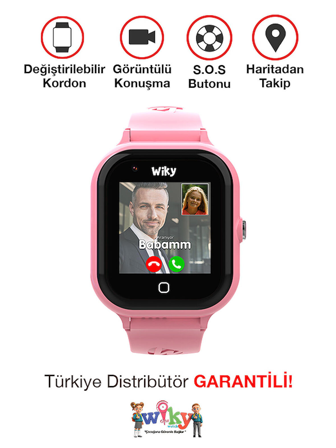 Wiky Watch Watch 4S Pembe Akıllı Saat