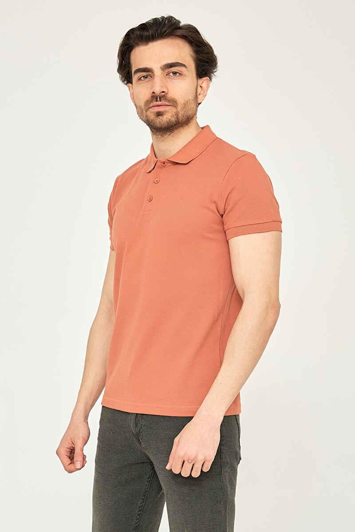 22YCEEO04613 Cazador 4613 Polo Yaka Slim Fit T-Shirt Tarcın