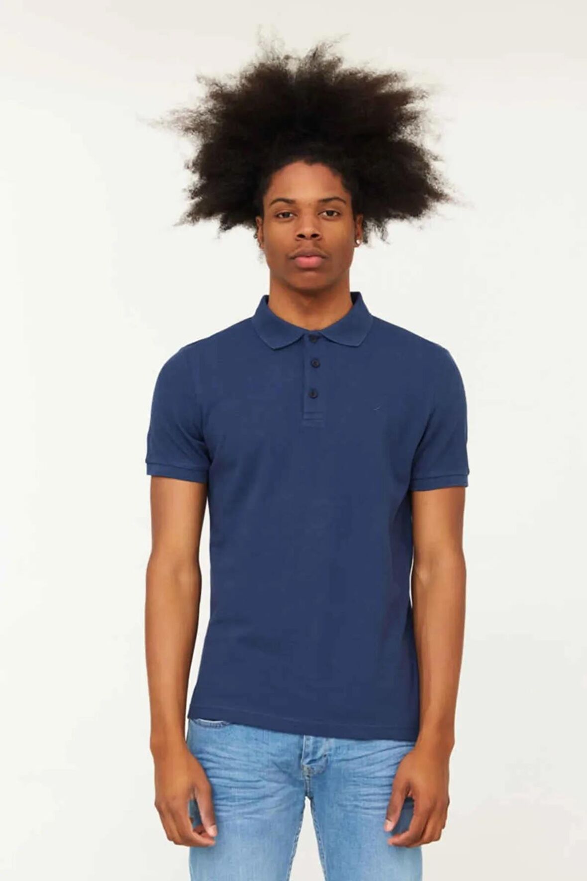 CAZADOR CAZ 4613 İNDİGO POLO YAKA T-SHIRT