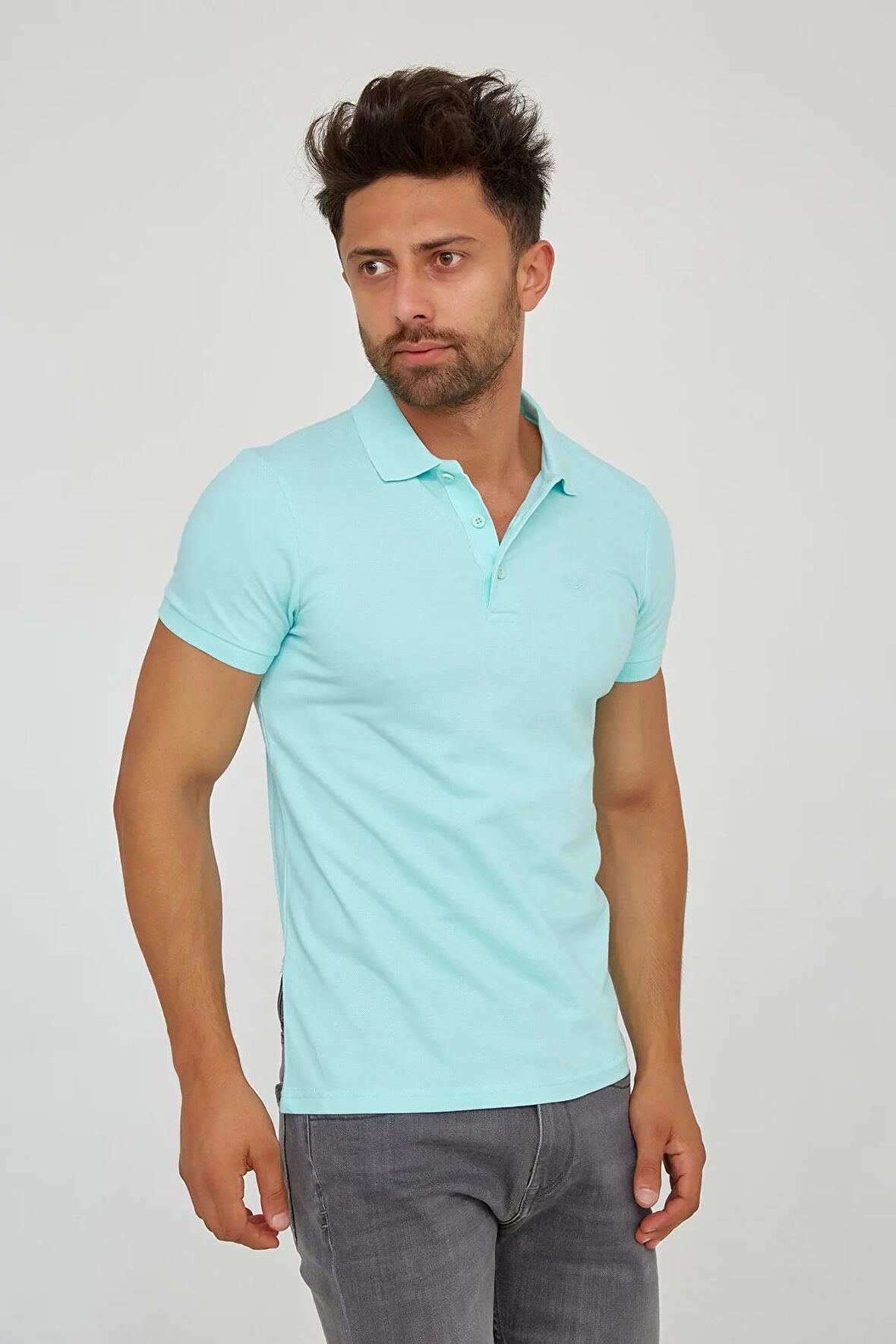 CAZADOR CAZ 4613 AÇIK YEŞİL POLO YAKA t-shirt
