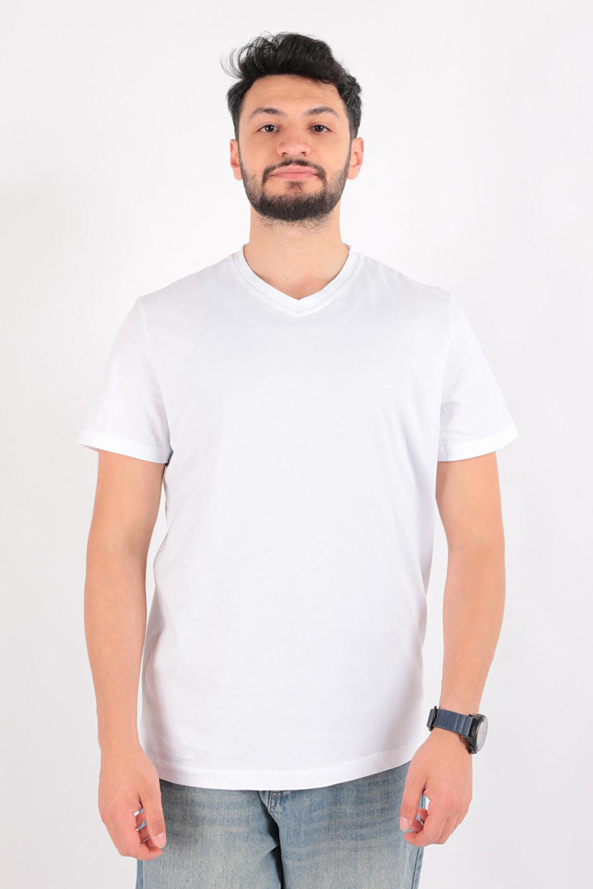 Cazador 4624 Erkek V Yaka T-Shirt