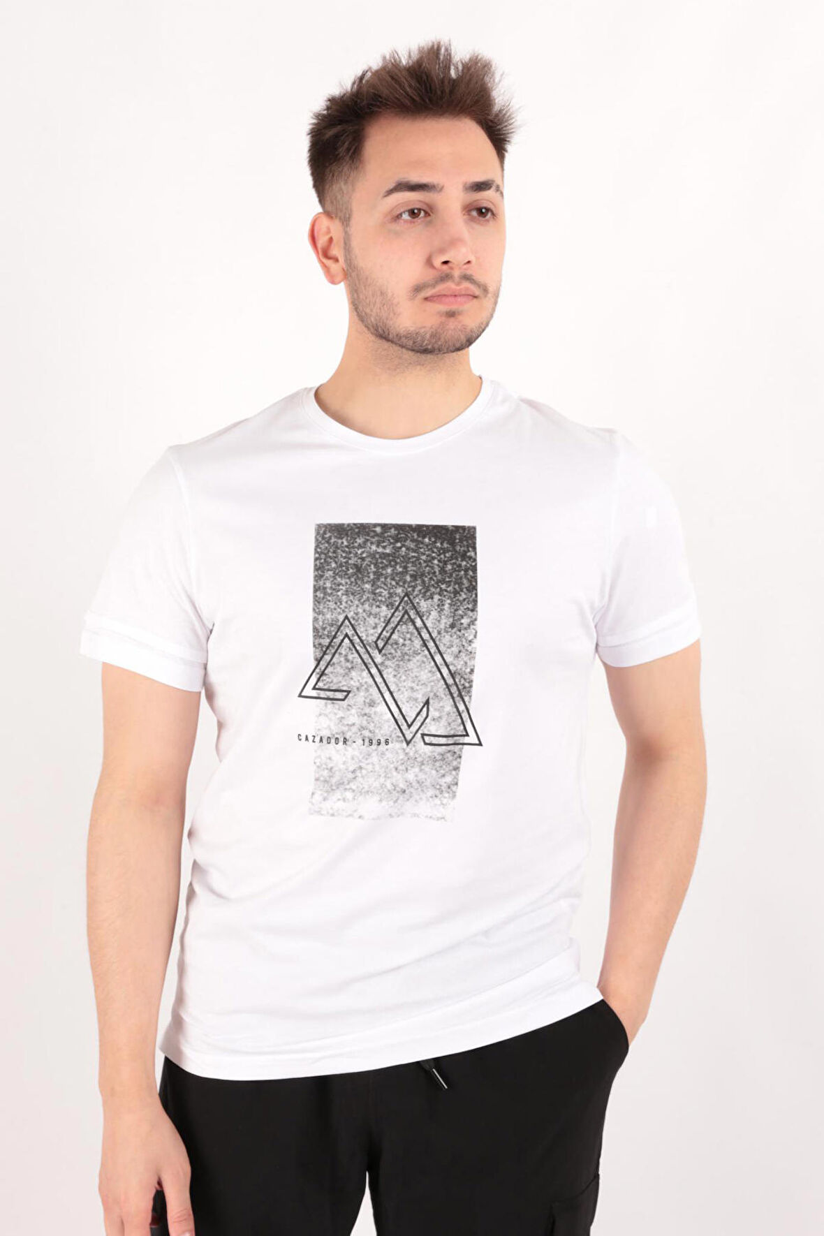 Cazador 4048 Erkek Bisiklet Yaka T-Shirt
