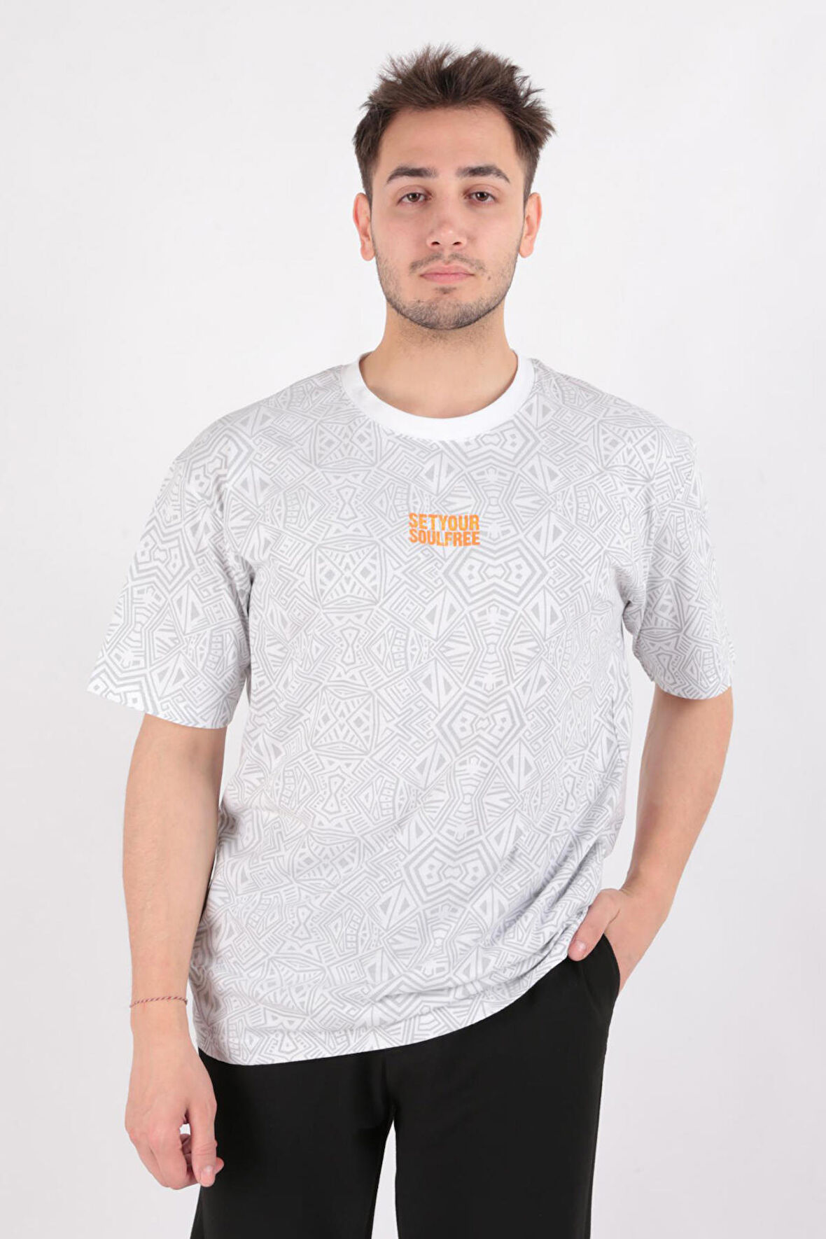 Cazador 4176 Erkek Bisiklet Yaka T-Shirt