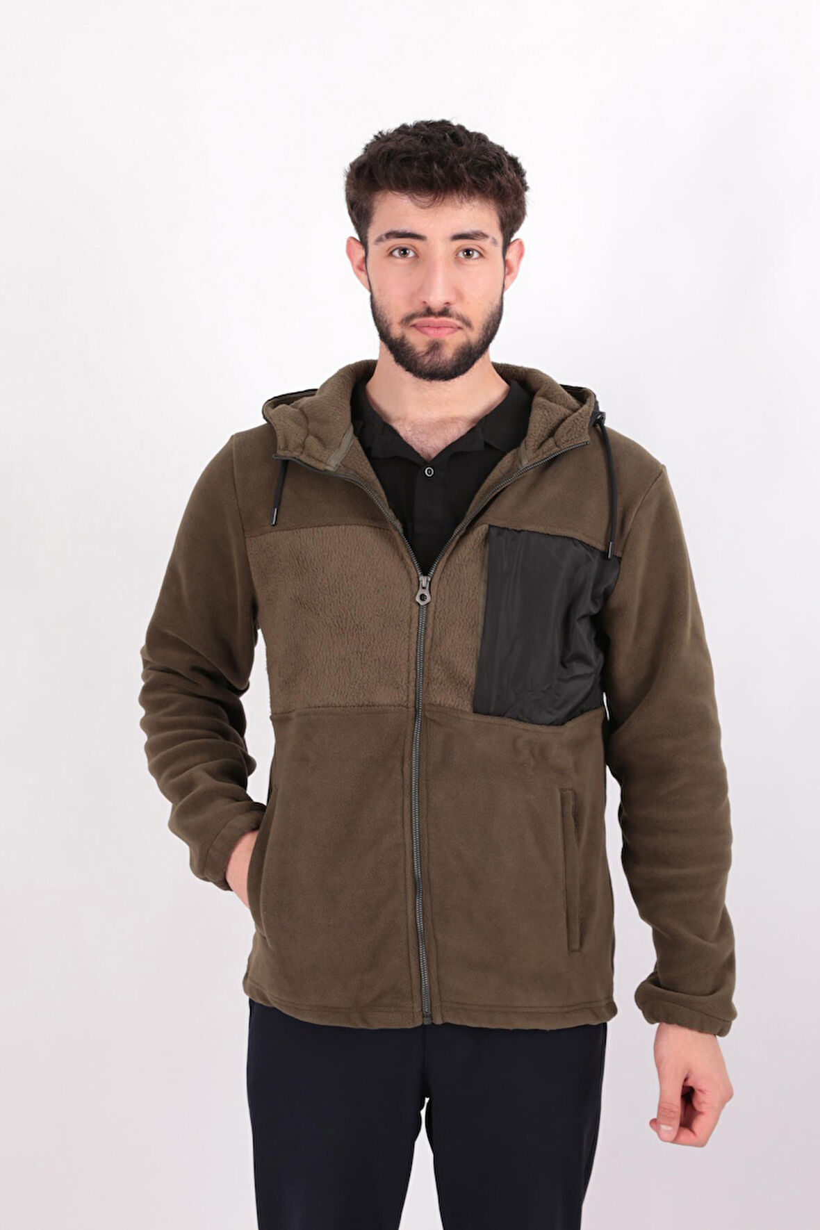 Cazador 5009 Erkek Polar Sweatshirt Hırka