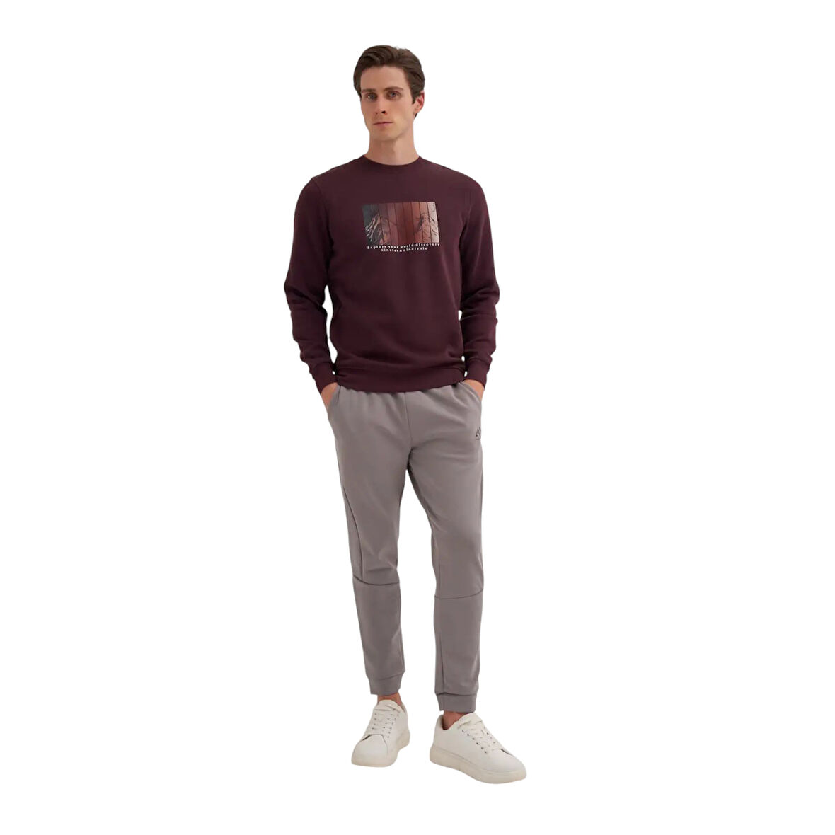 Erkek Baskılı Sweatshirt