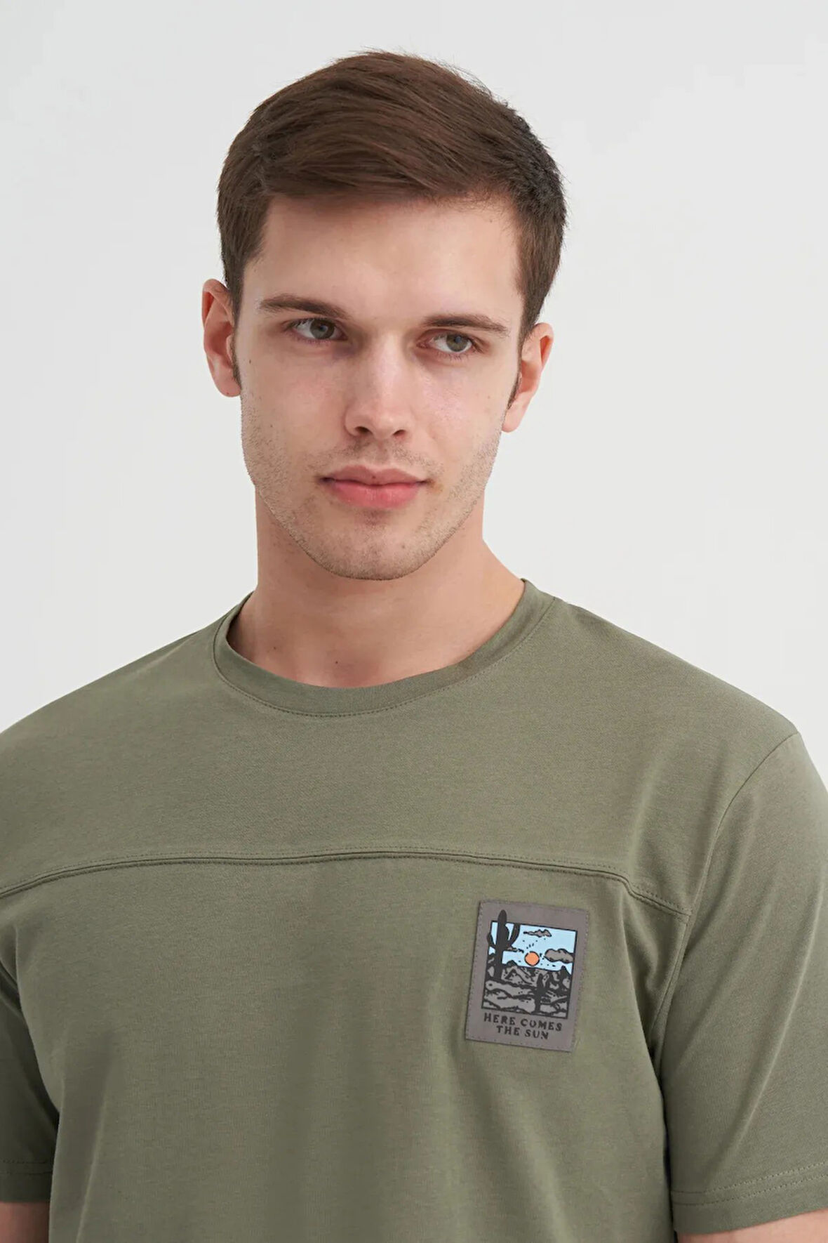 Cazador Bisiklet Yaka Regular Fit Pamuklu Tişört