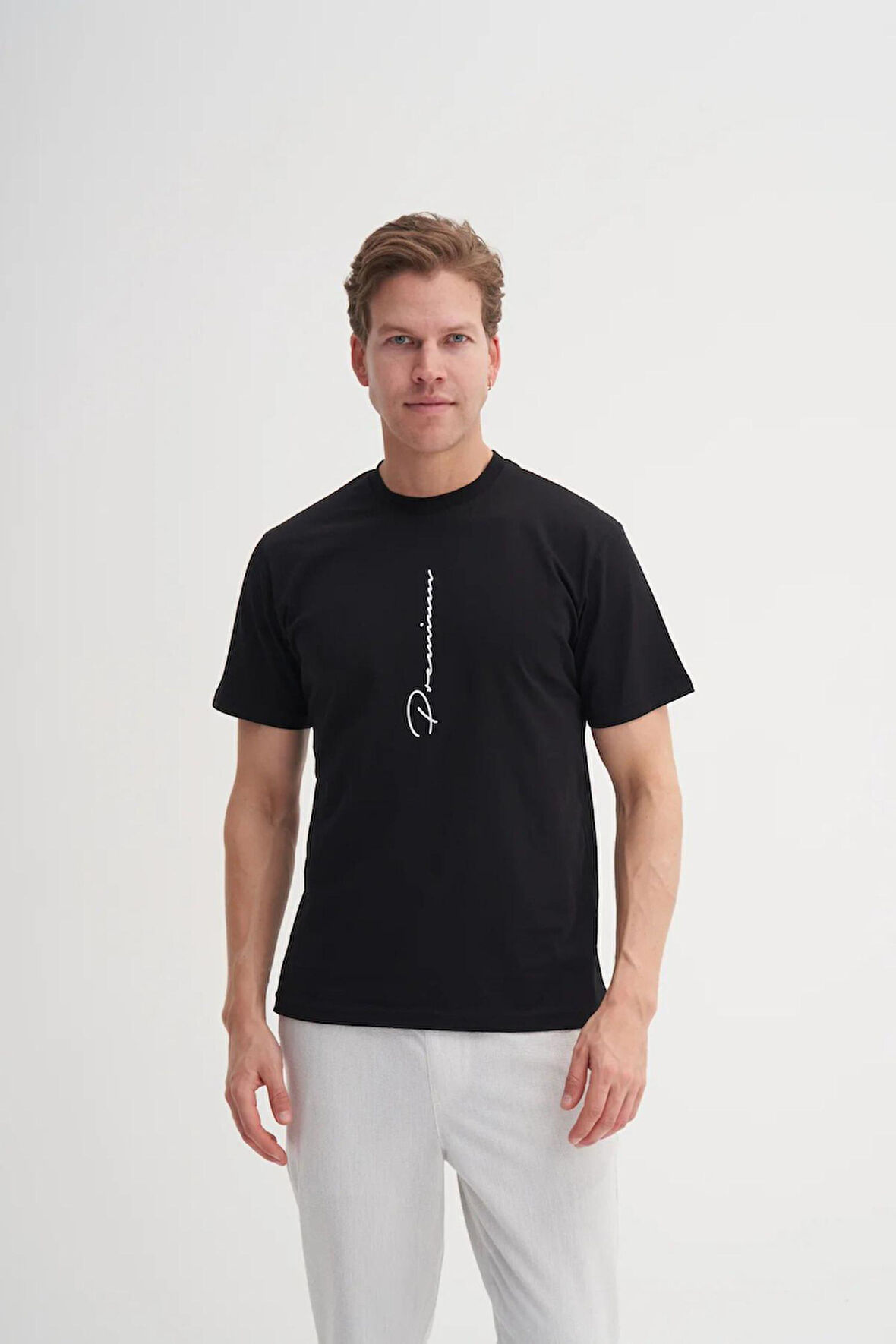 Cazador 4091 Erkek Bisiklet Yaka T-Shirt