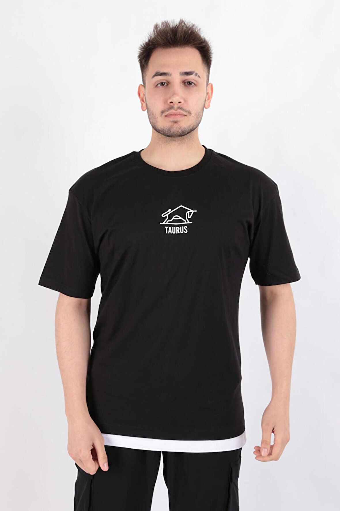 Cazador 4202 Bisiklet Yaka T-Shirt