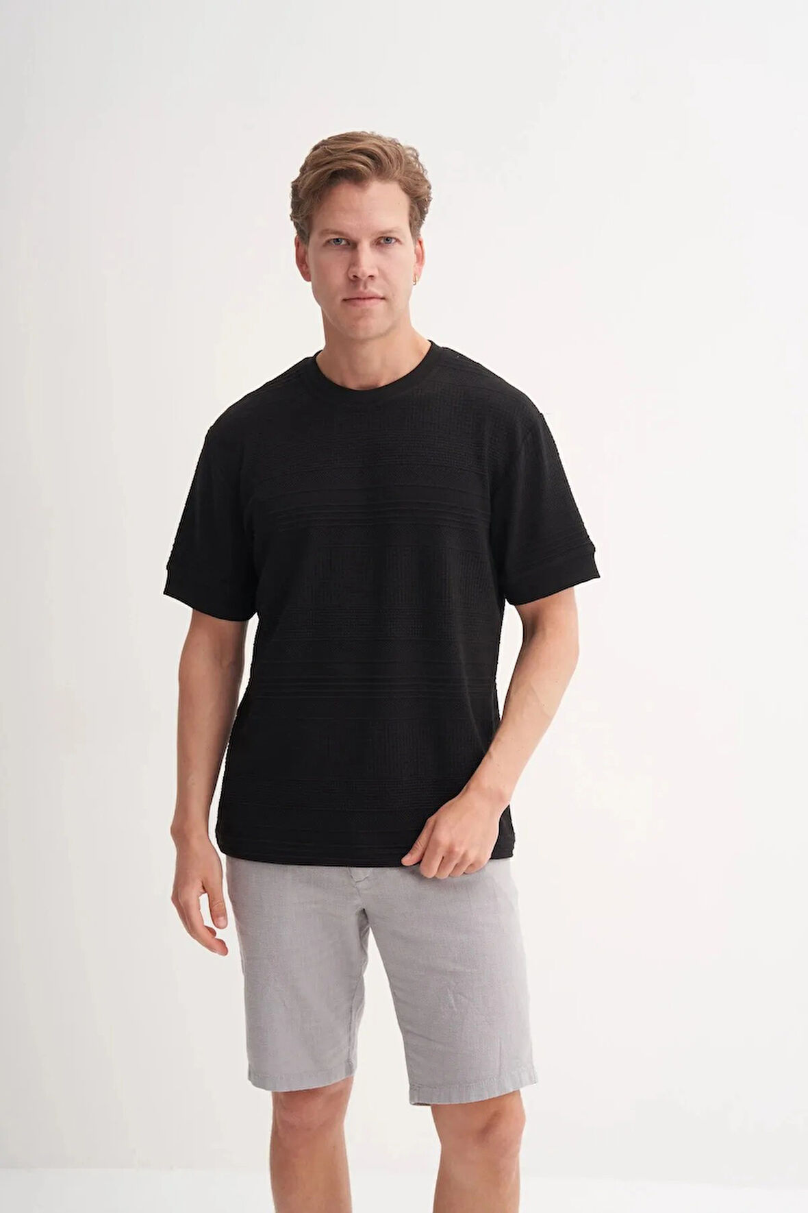 Cazador Polo Yaka Regular Fit Örme Dokulu Tişört 4207