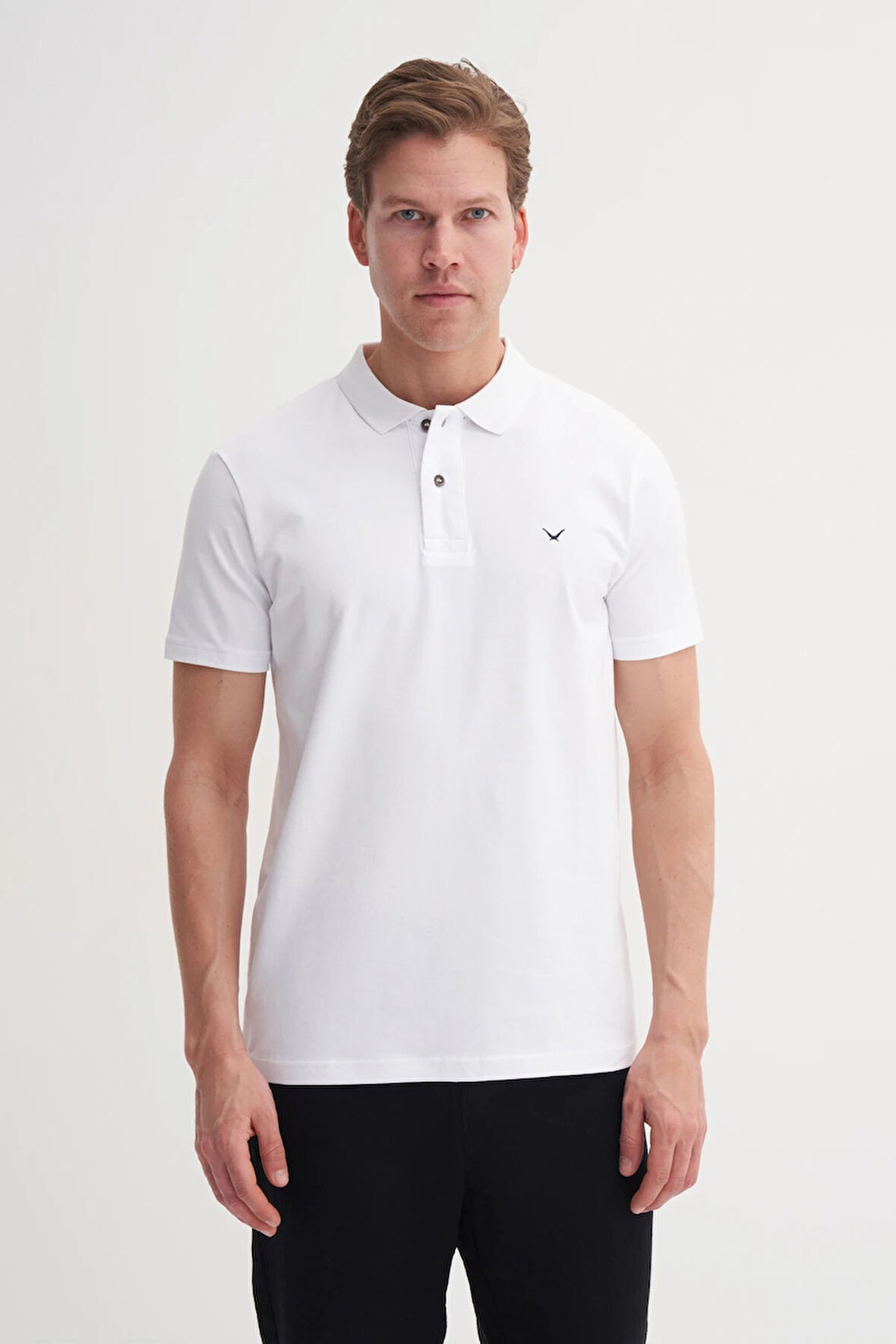 CAZ 4615 POLO YK.LCY SÜP. t-shirt BEYAZ