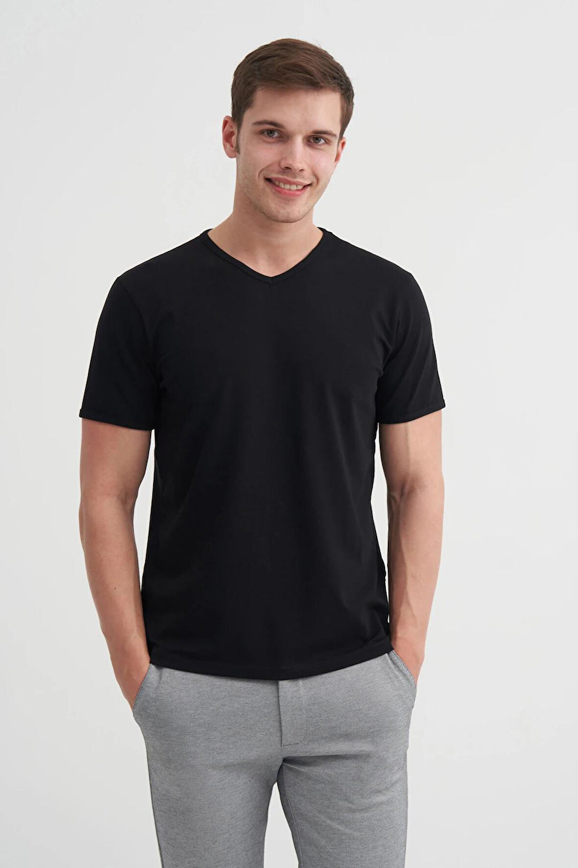 CAZADOR ERKEK 4619 STN V. T-SHIRT 25YCEEO04619