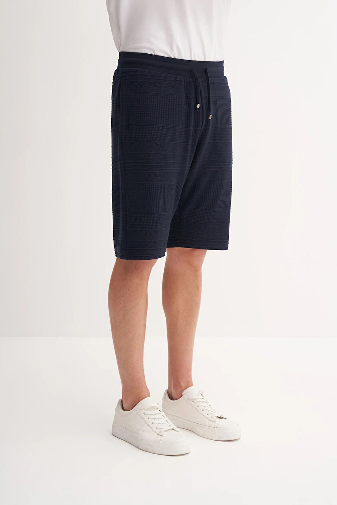 Cazador Regular Fit Örme Dokulu Bermuda Şort 6074 Lacivert