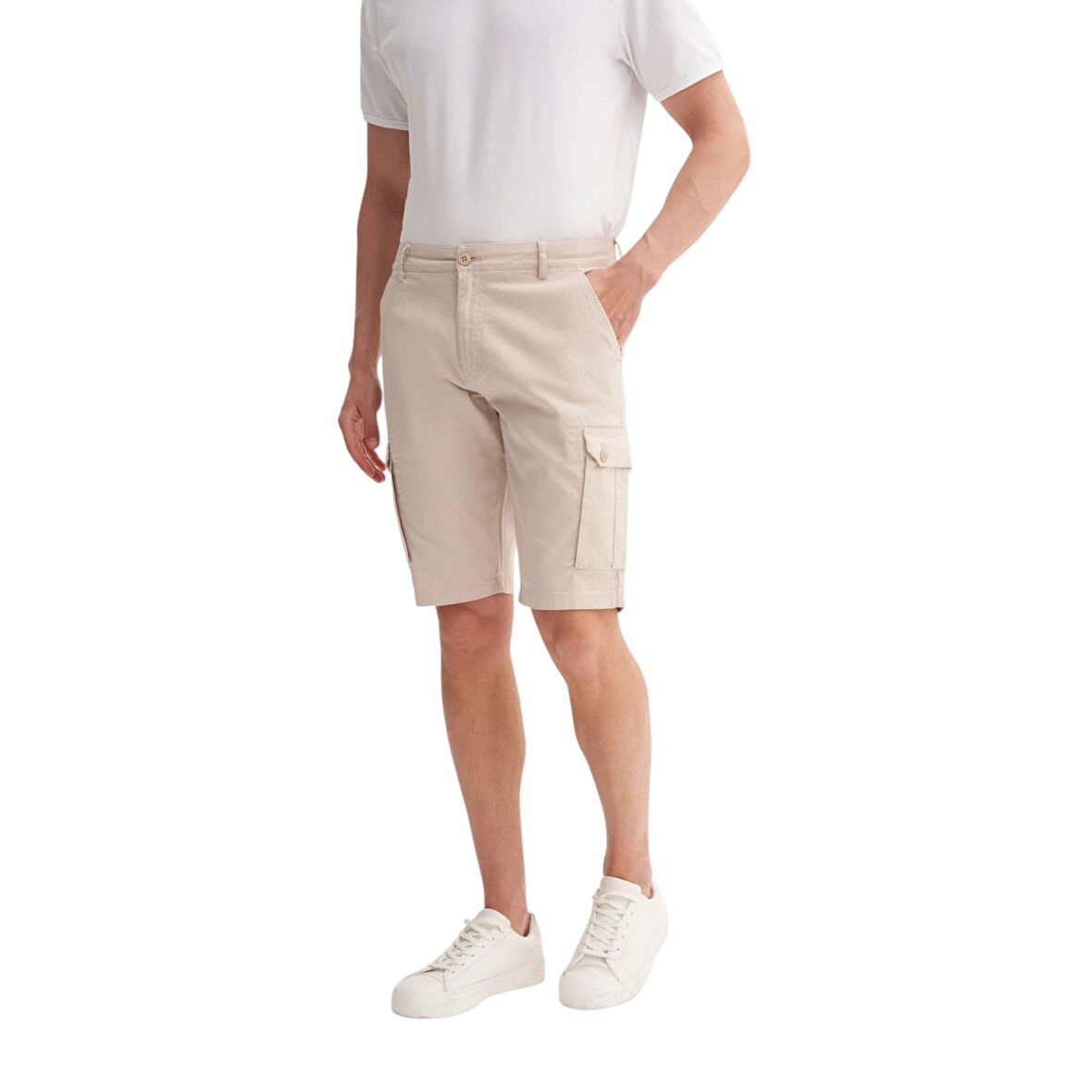 Bermuda Fit Kargo Şort