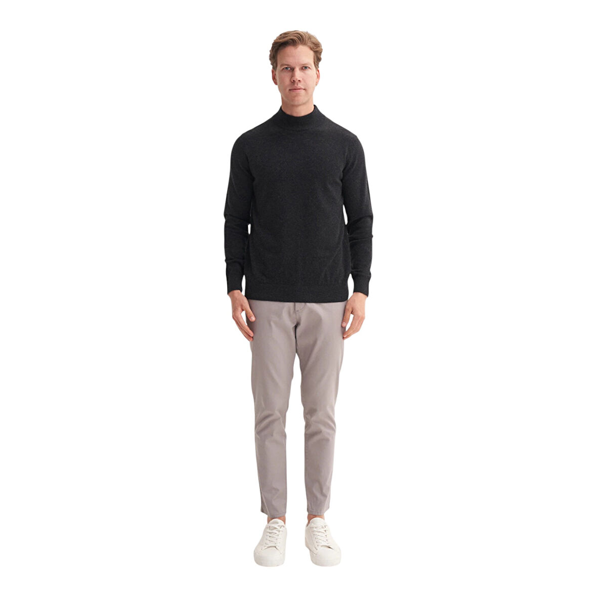 Slim Fit CoursPoun Premium Yarım Balıkçı Kazak-