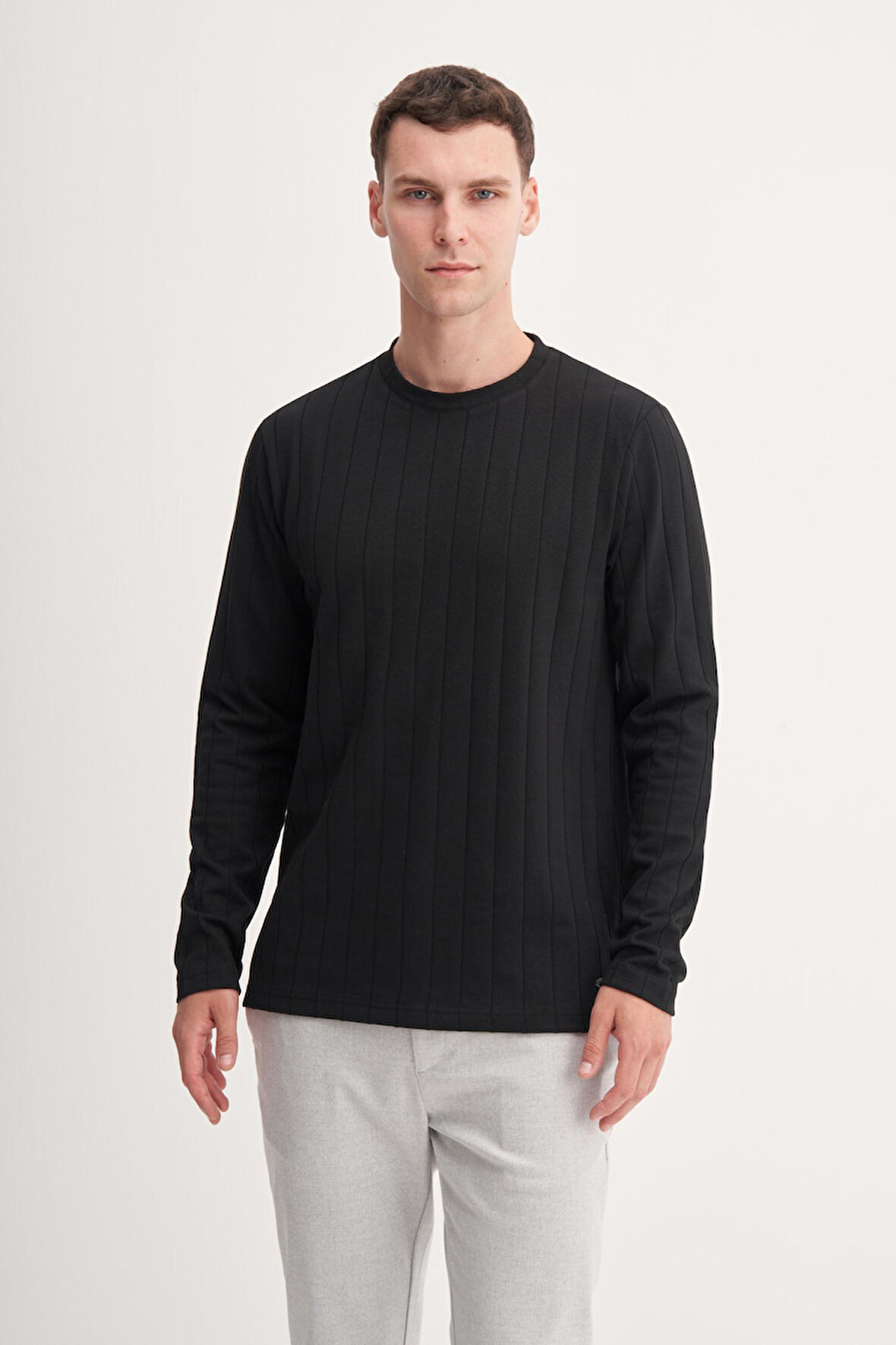 Cazador 53950 Erkek Bisiklet Yaka Sweatshirt