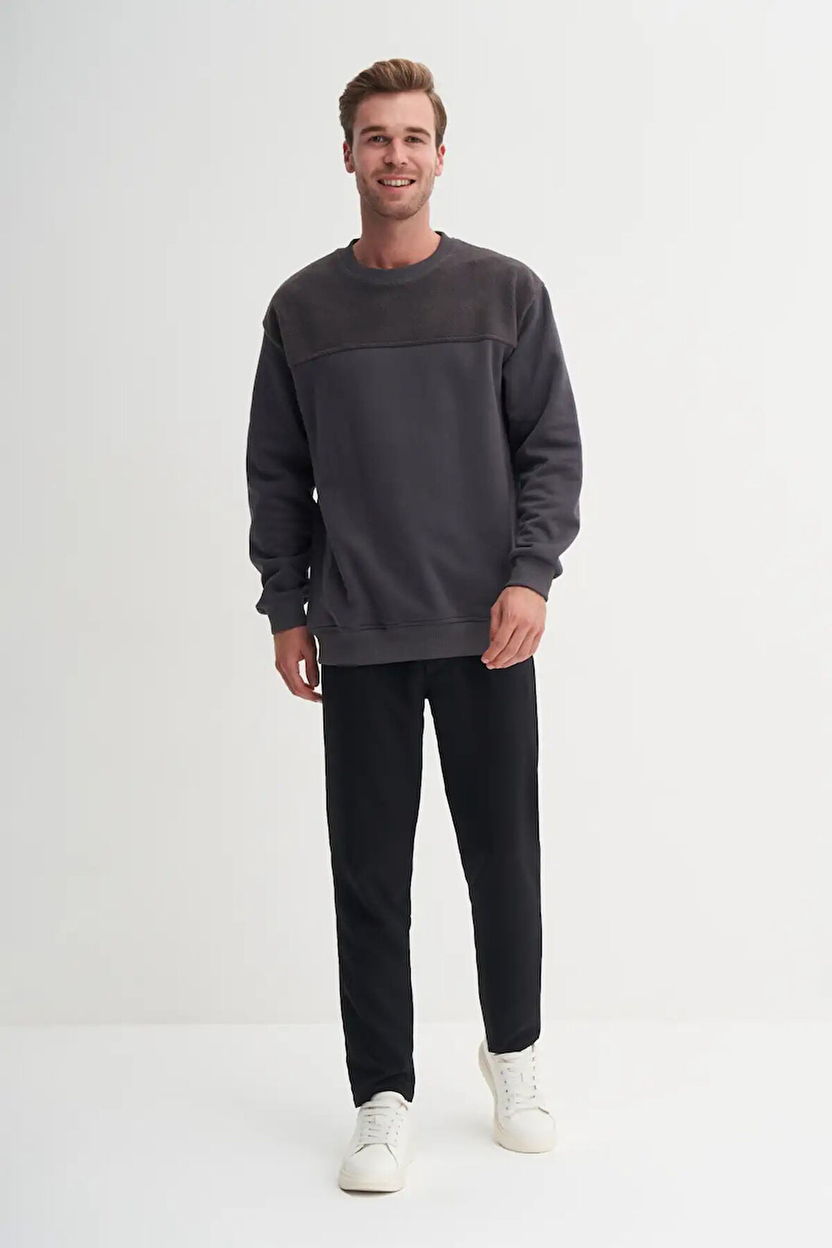 Cazador Relax Fit Pamuk Karışımlı Intersoft Sweatshirt-50080