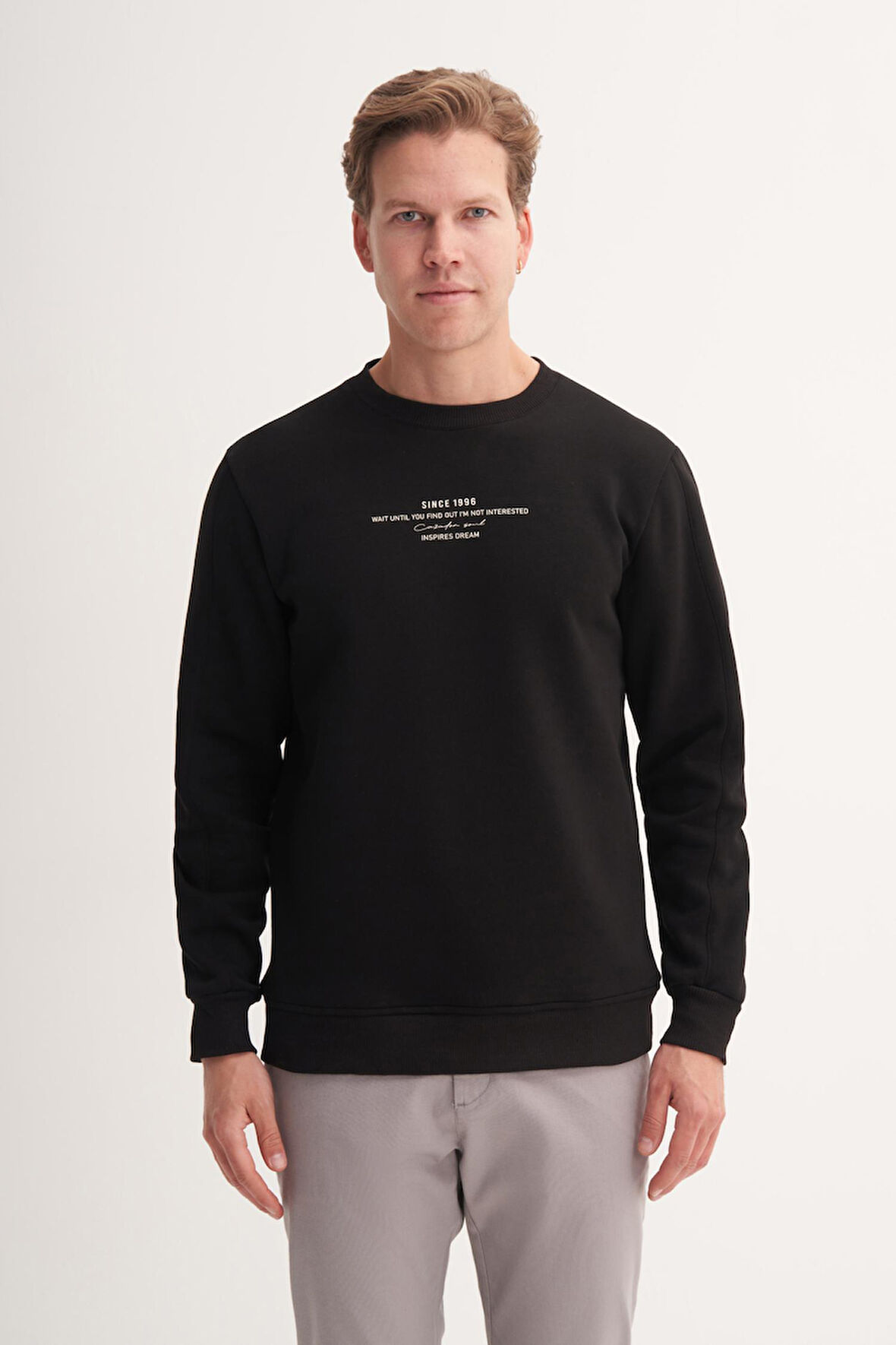 Cazador 53315 Erkek Bisiklet Yaka Sweatshirt