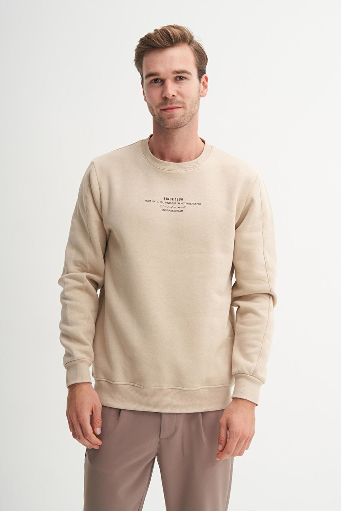 Cazador 53315 Erkek Bisiklet Yaka Sweatshirt