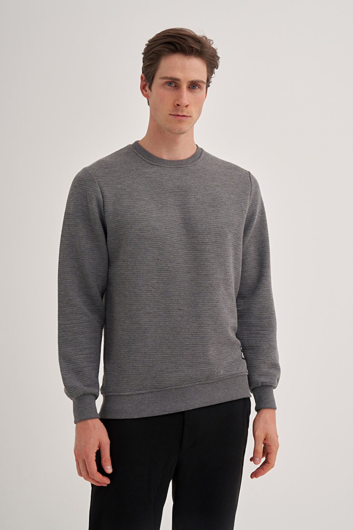 Caz 50460 Erkek Slim Fit Bisiklet Yaka Sweatshirt