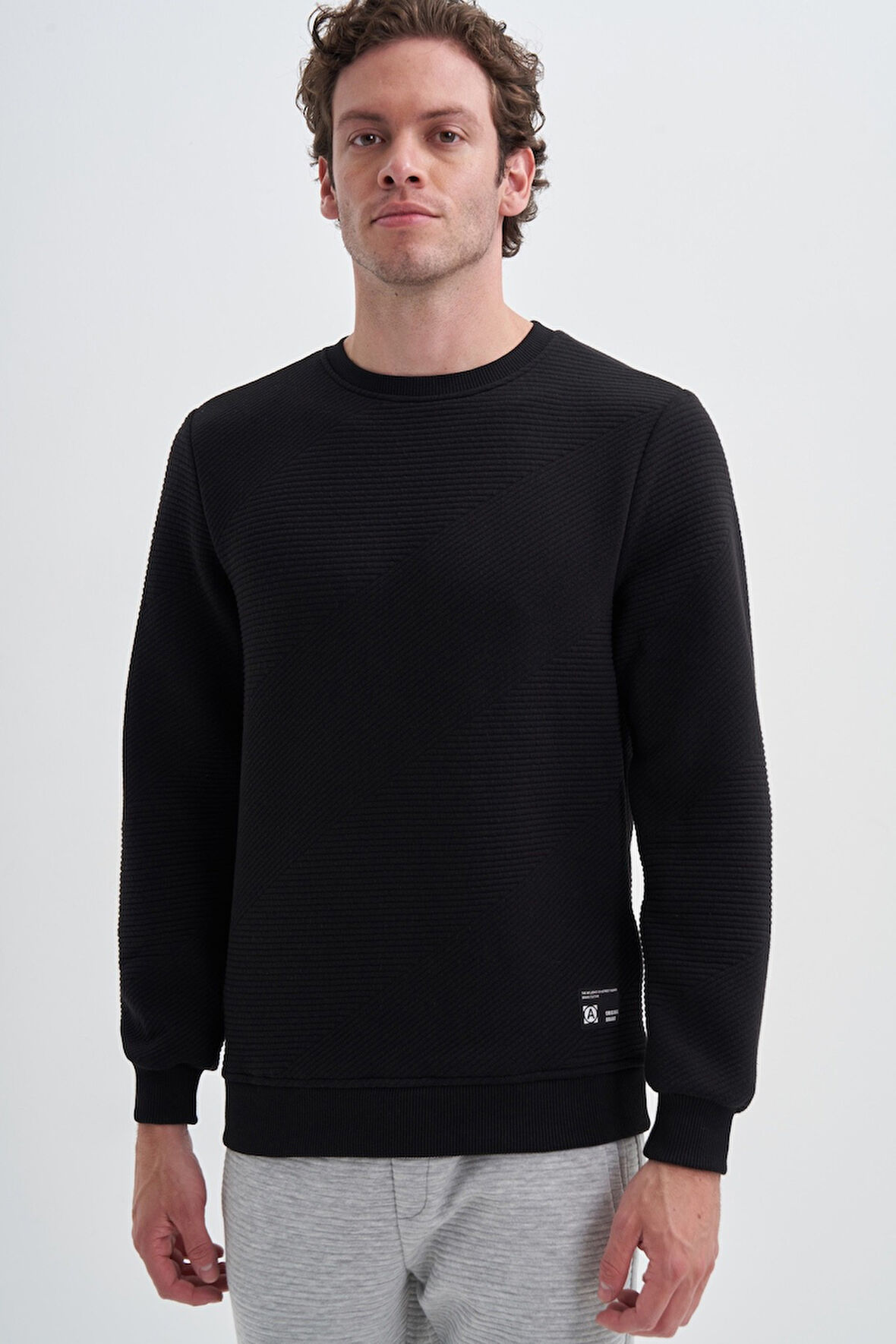 Caz 51930 Bıs.Yk. Sweatshirt,Siyah,L
