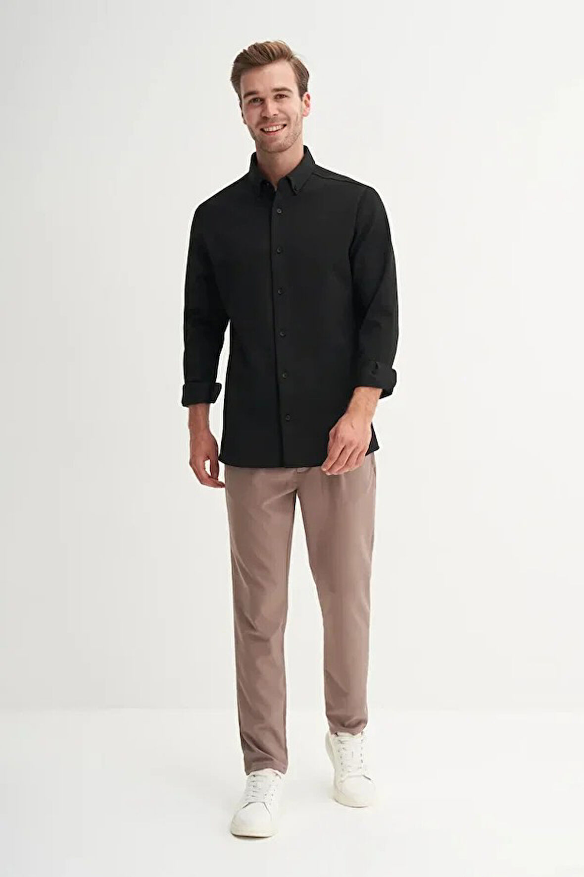 Cazador Regular Fit Viskon Karışımlı Premium Gömlek-23145