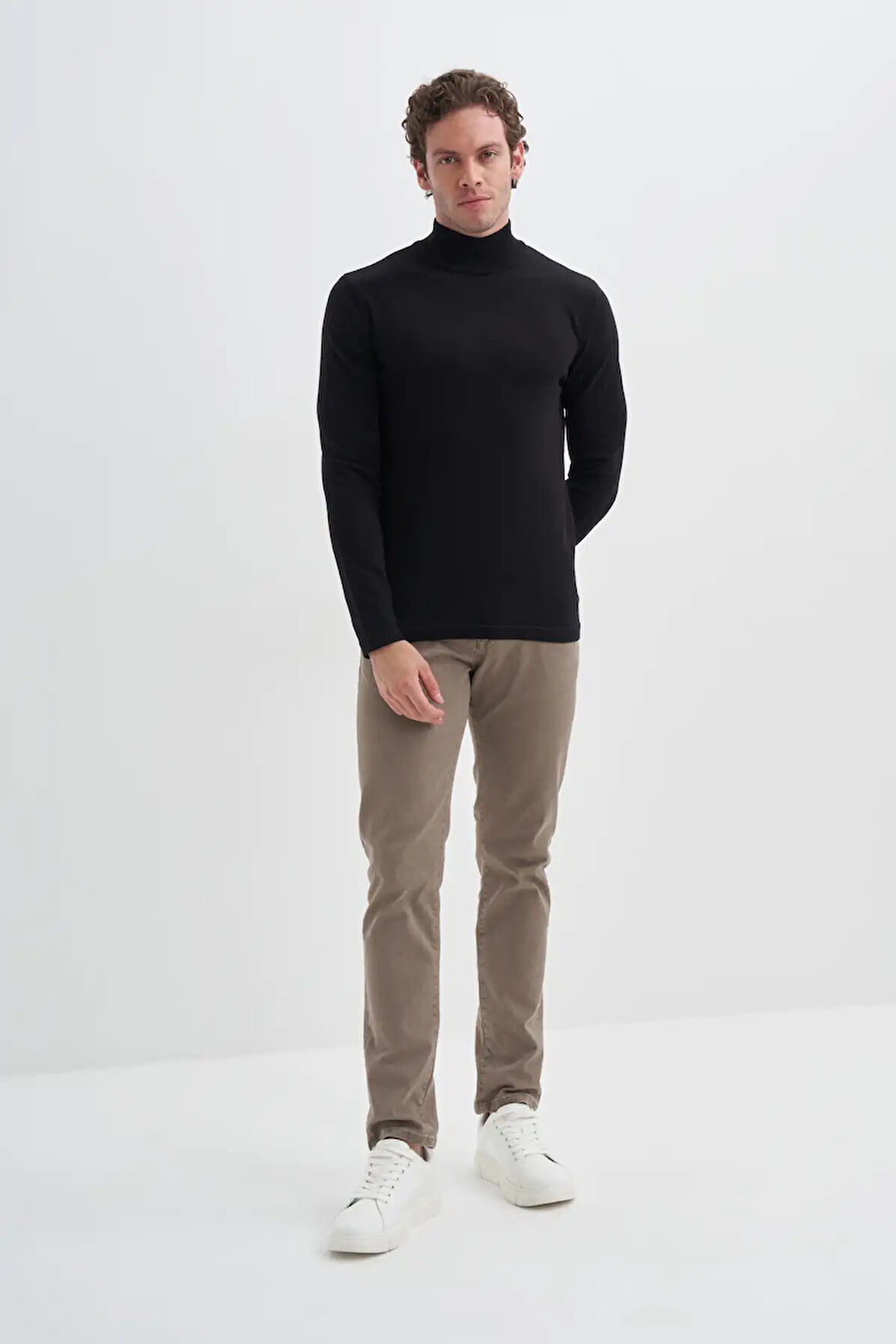 Cazador Slim Fit Viskon Karışımlı Premium Yarım Balıkçı Kazak-30310