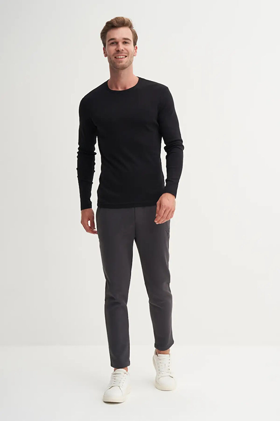 Cazador Ribana Dokulu %100 Pamuk Slim Fit Sweatshirt-56030