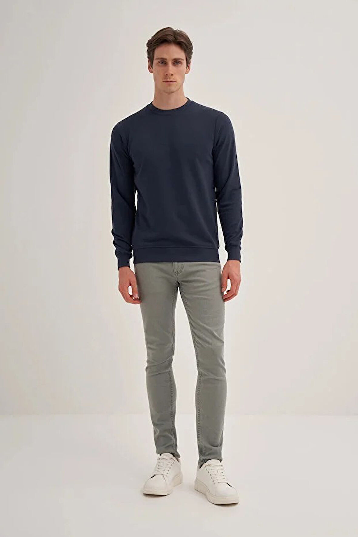 Cazador Slim Fit Mevsimlik 3 İplik Pamuk Karışımlı Sweatshirt-56100