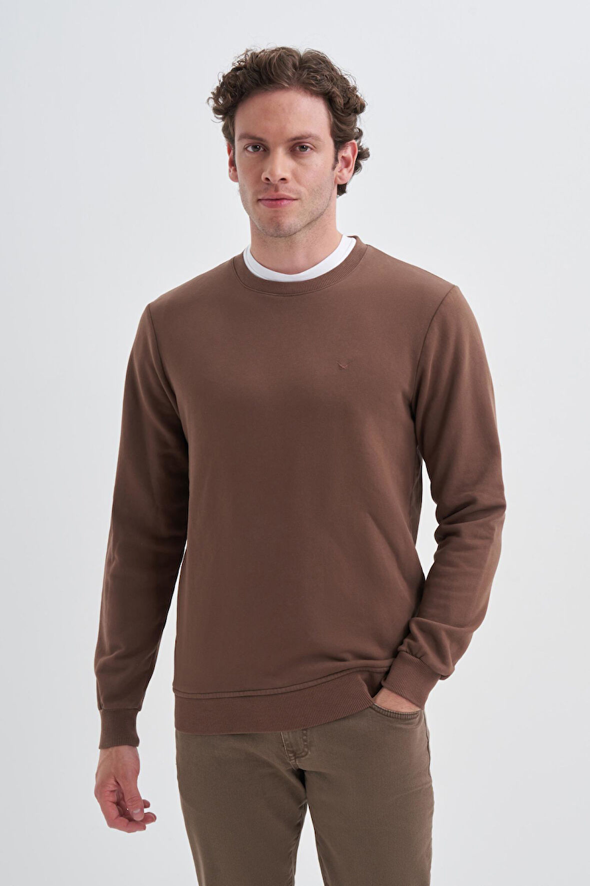 Cazador 56100 Erkek Bisiklet Yaka Sweatshirt