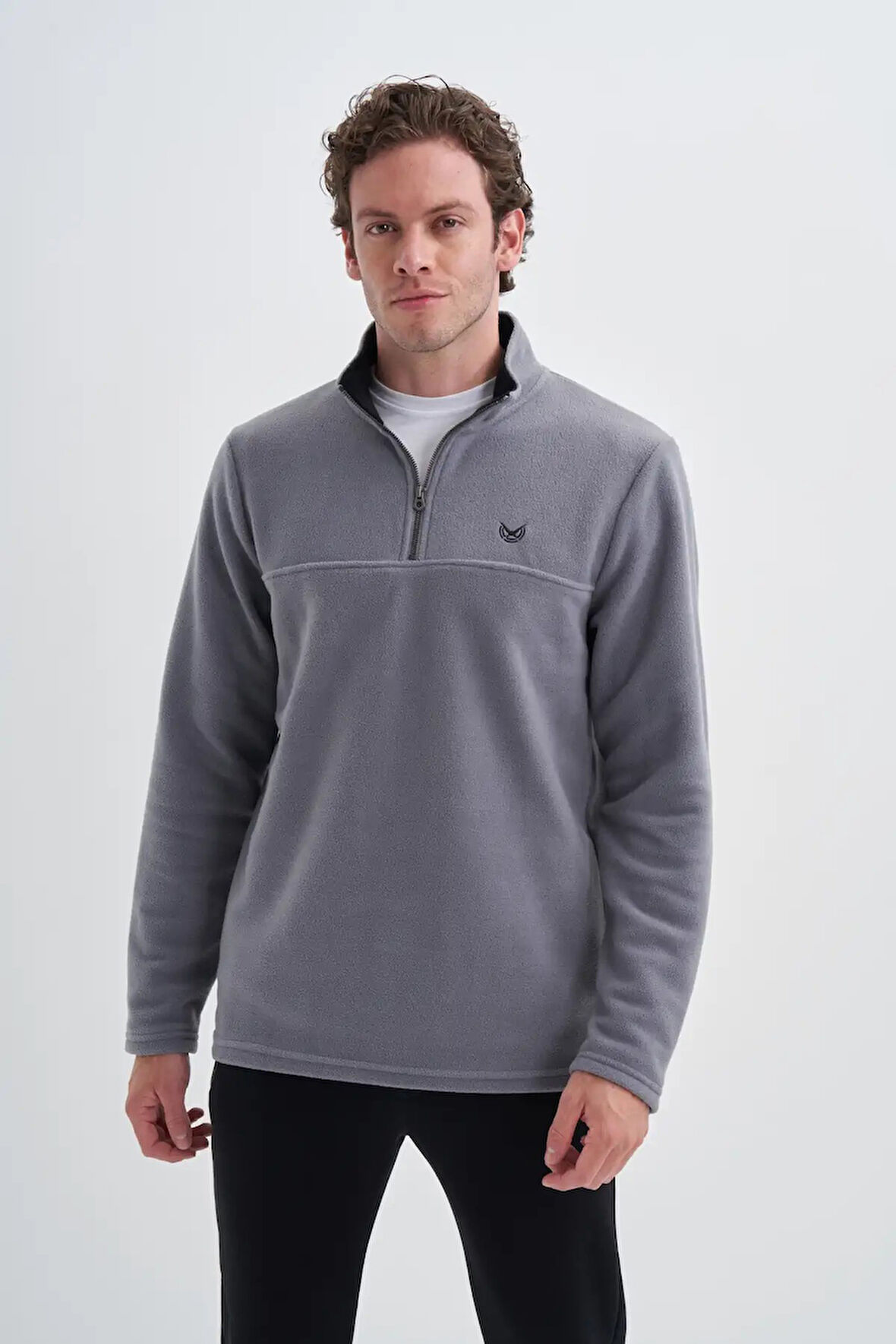 Cazador Yarım Balıkçı Yaka Kalın Polar Regular Fit Sweatshirt-56320