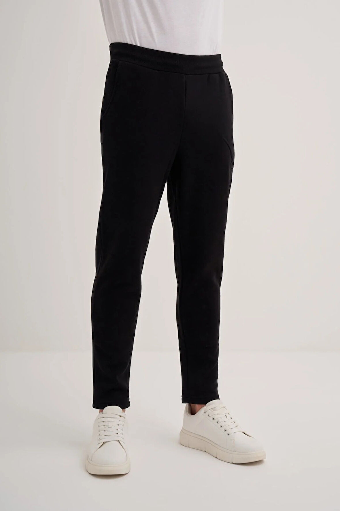 Erkek Regular Fit Pamuk Karışımlı 3 İplik Şardonlu Eşofman Altı