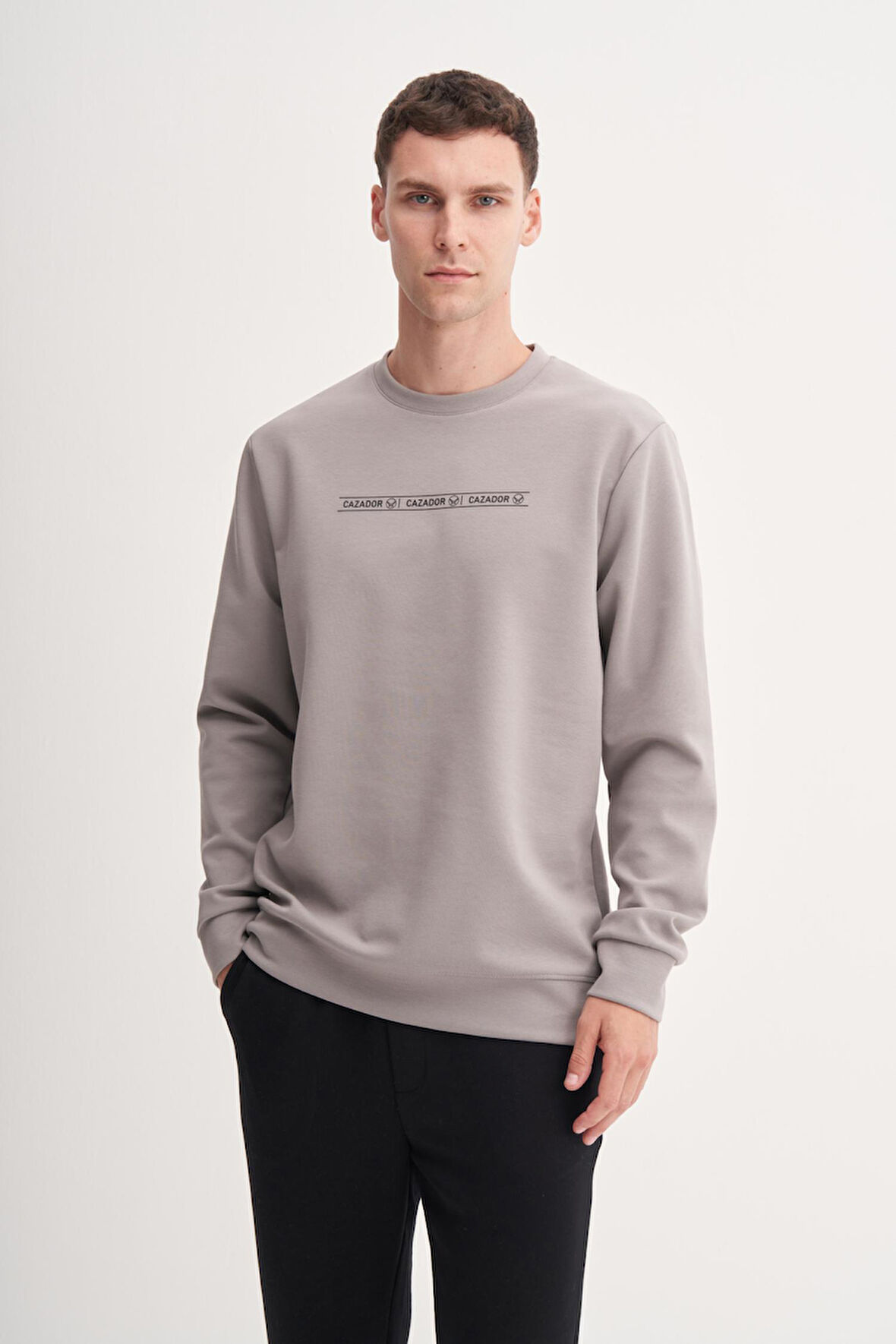 Cazador 53270 Erkek Bisiklet Yaka Sweatshirt