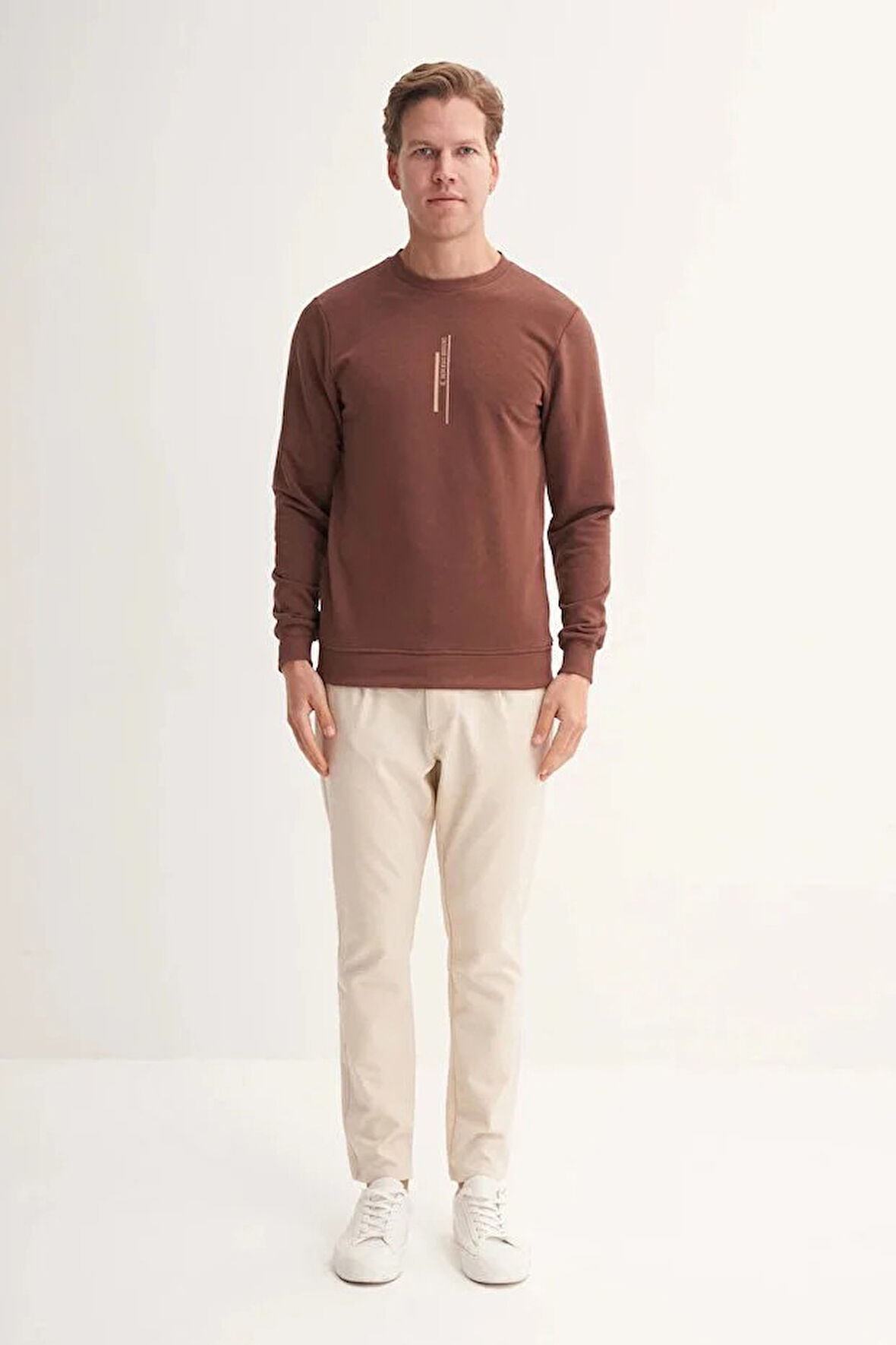 Cazador Slim Fit Mevsimlik 3 İplik Pamuk Karışımlı Sweatshirt-54185