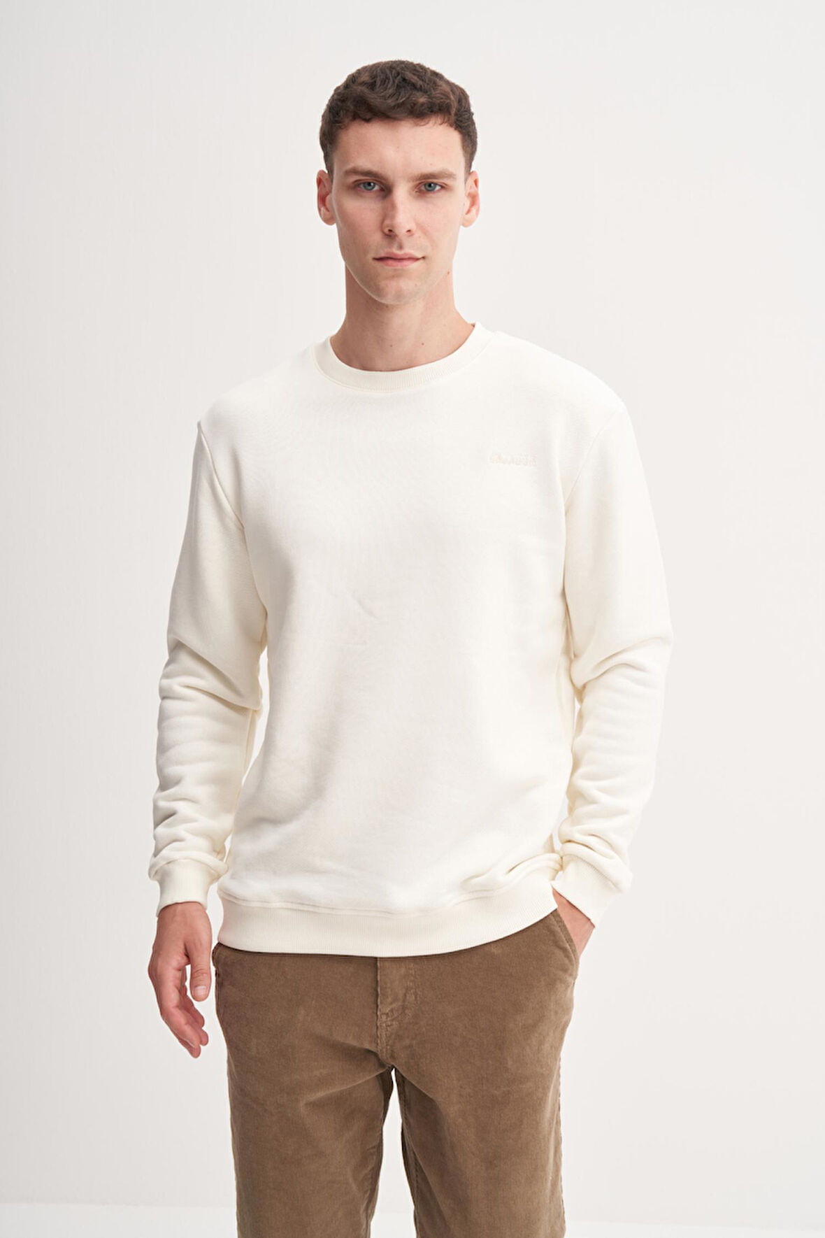 Cazador 54250 Erkek Bisiklet Yaka Sweatshirt